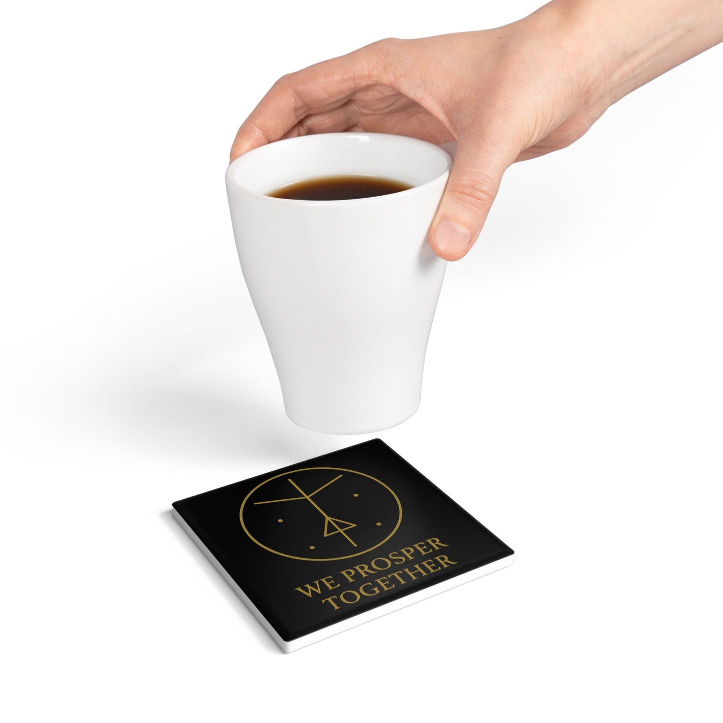 We Prosper Together Magnetism Sigil Coaster – Attraction Energy