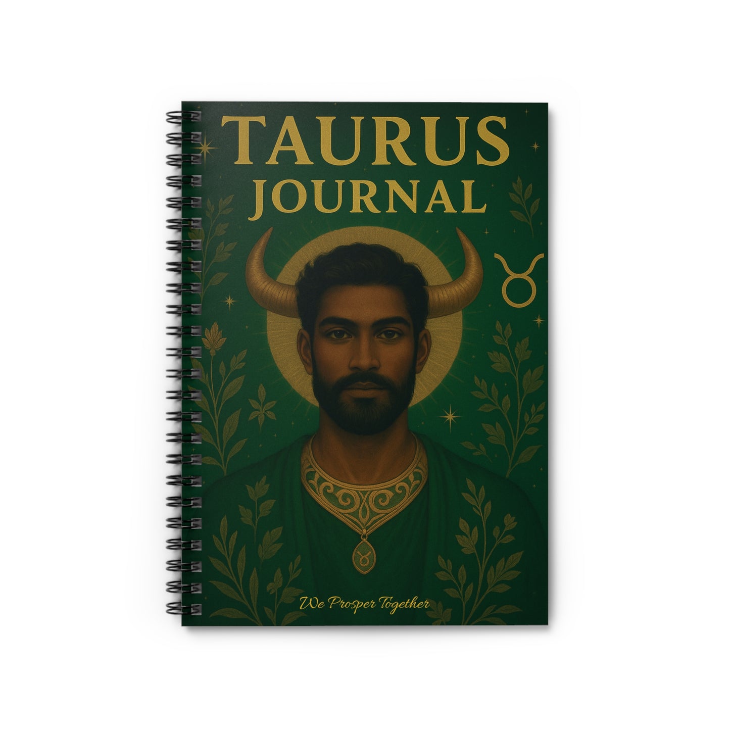 Taurus Journal - Ruled Line Spiral Notebook for Astrology Lovers
