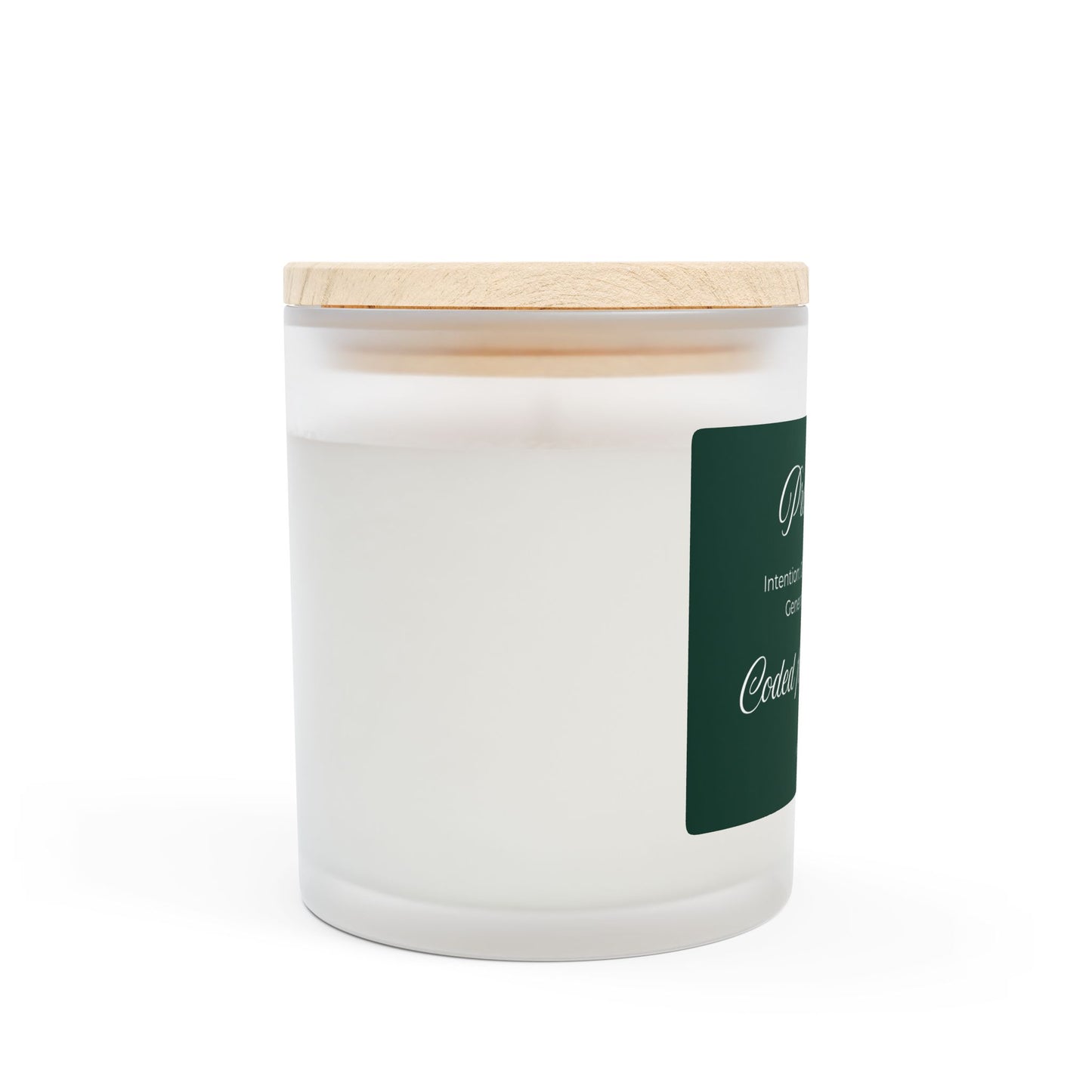 Prosperity Frosted Candle Coded for Overflow