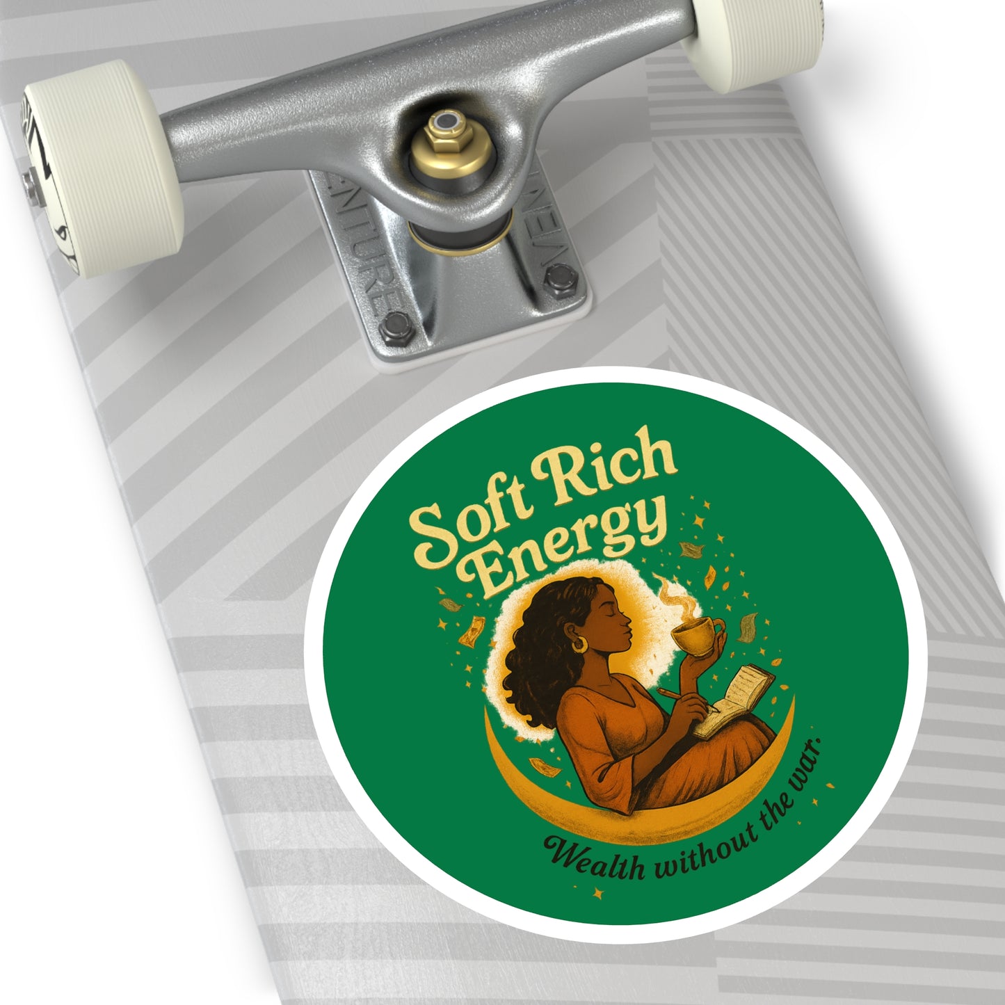 Empowering Soft Rich Energy Stickers, Home Office Decor, Gift for Friends