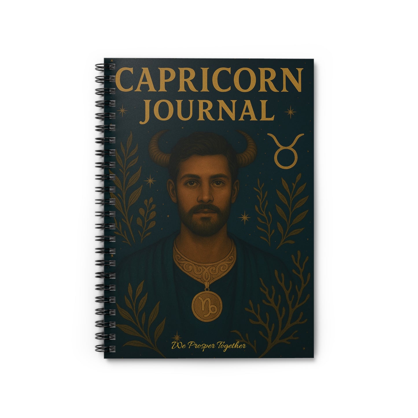 Capricorn Journal Ruled Line Spiral Notebook