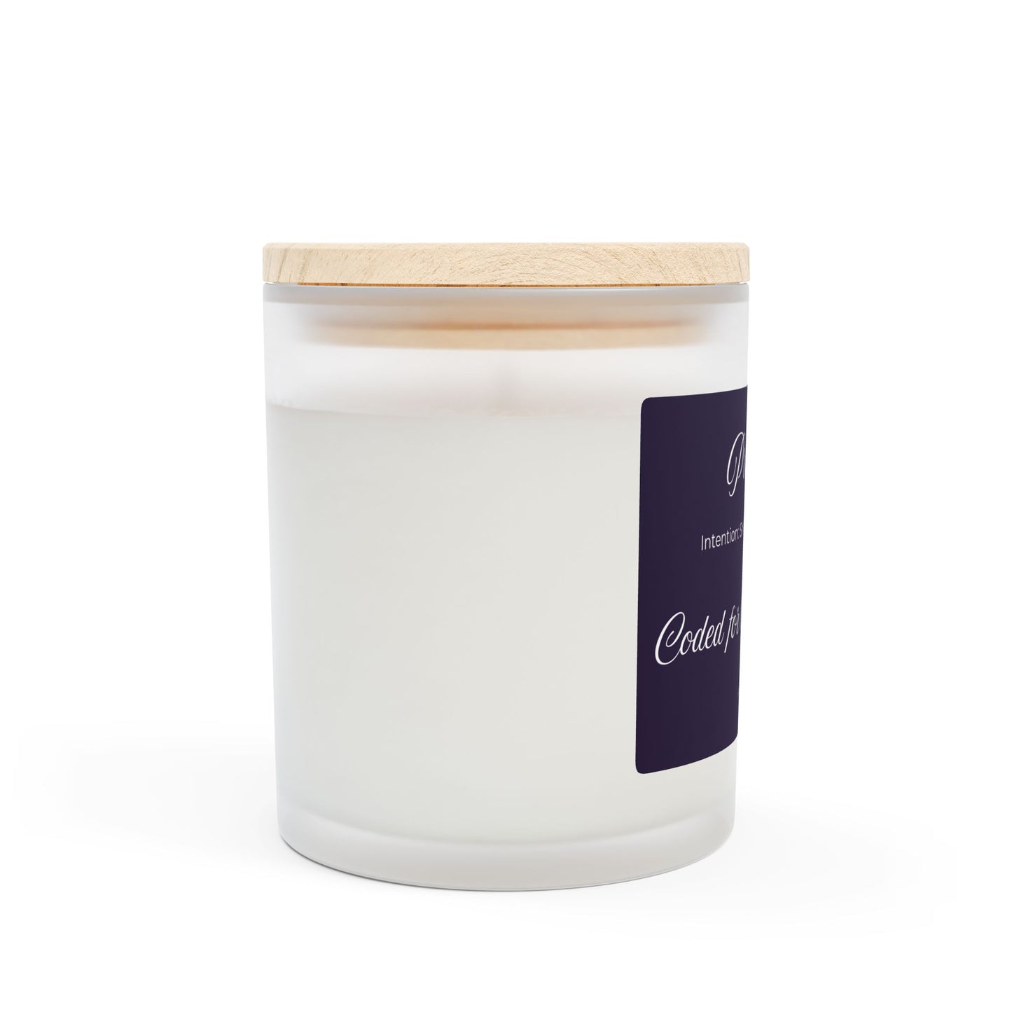 Protection Frosted Candle Coded for Divine Safety