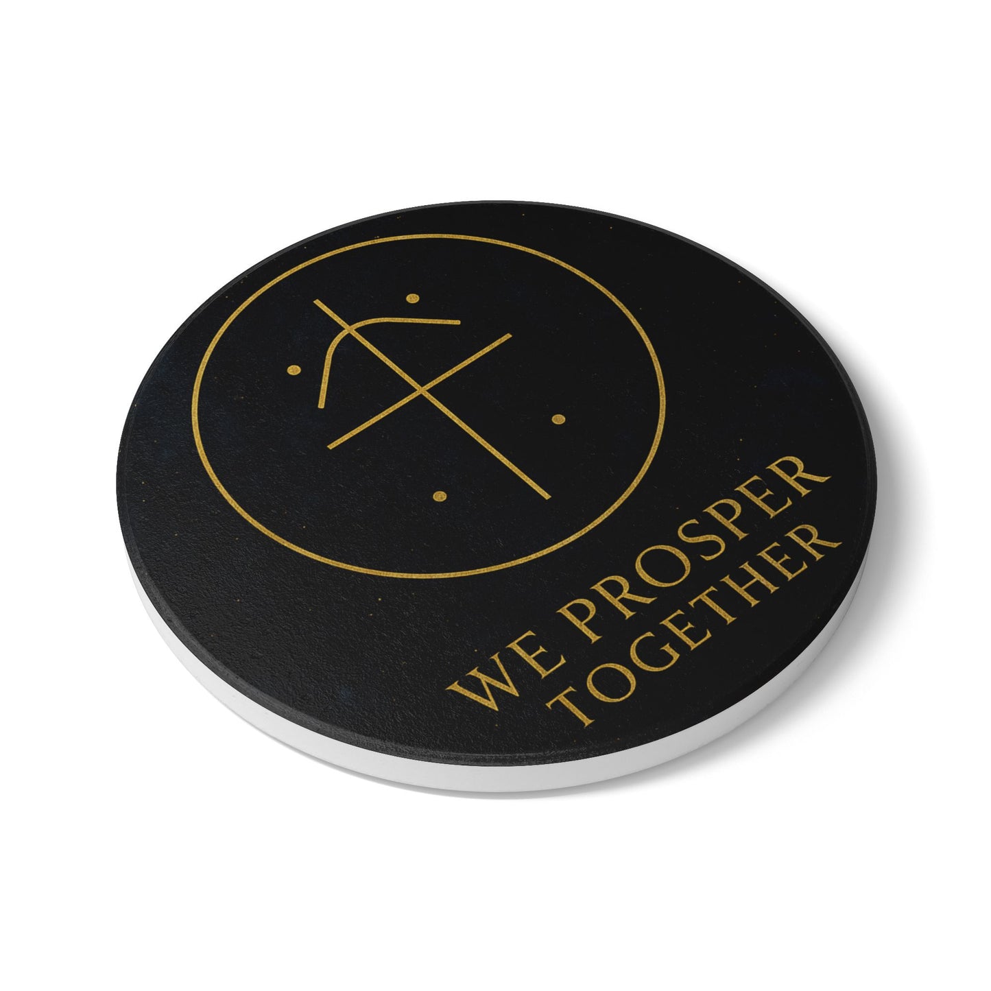 We Prosper Together Health Sigil Coaster