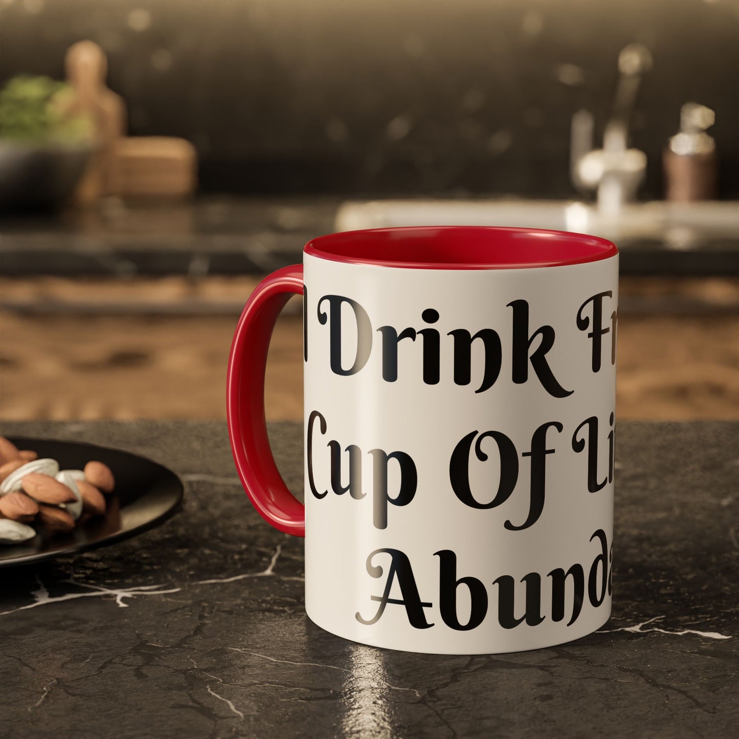 I Drink From The Cup of Limitless Abundance Mug Unique Gift for Coffee Lovers, Hot Chocolate Mugs, Fun Kitchen Decor, Birthday Presents