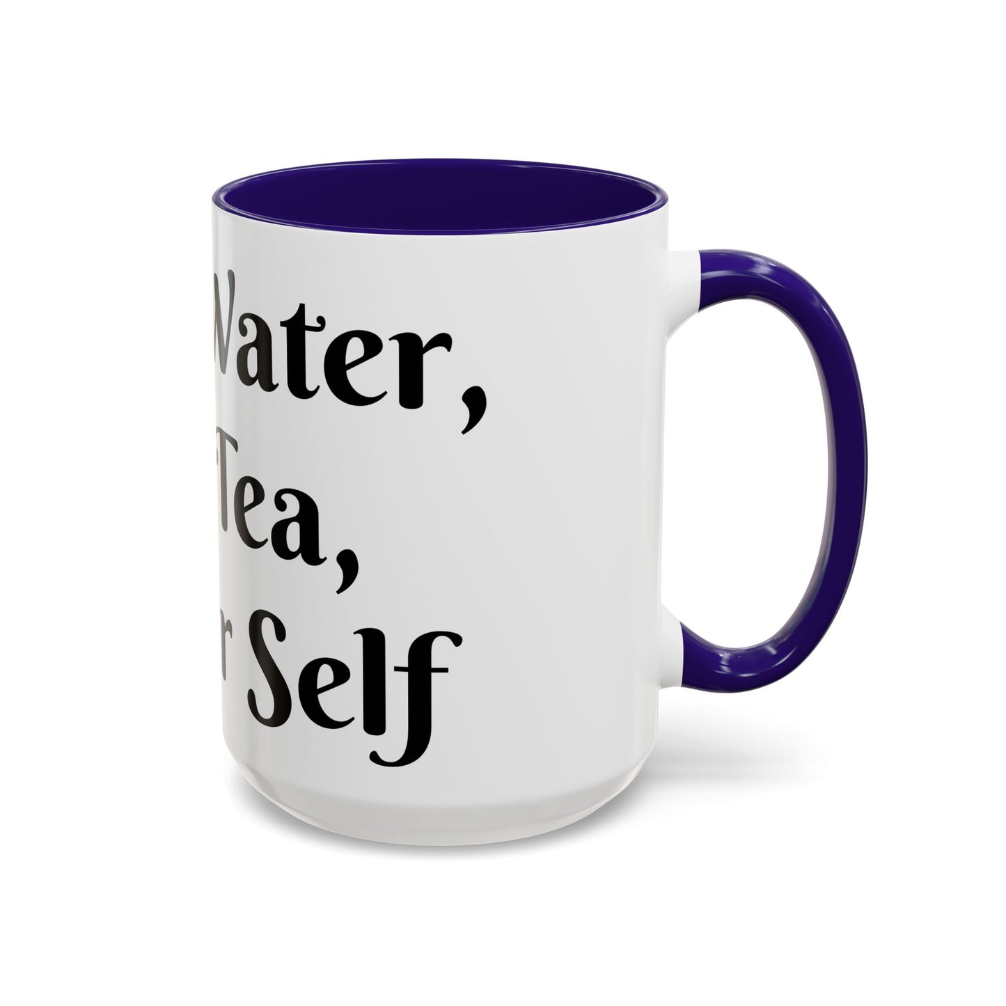 Holy Water, Hot Tea, Higher Self Mug for Hot Beverages, Motivational Coffee Cup, Gift for Self-Care, Relaxation, Daily Affirmations, Home Office Decor