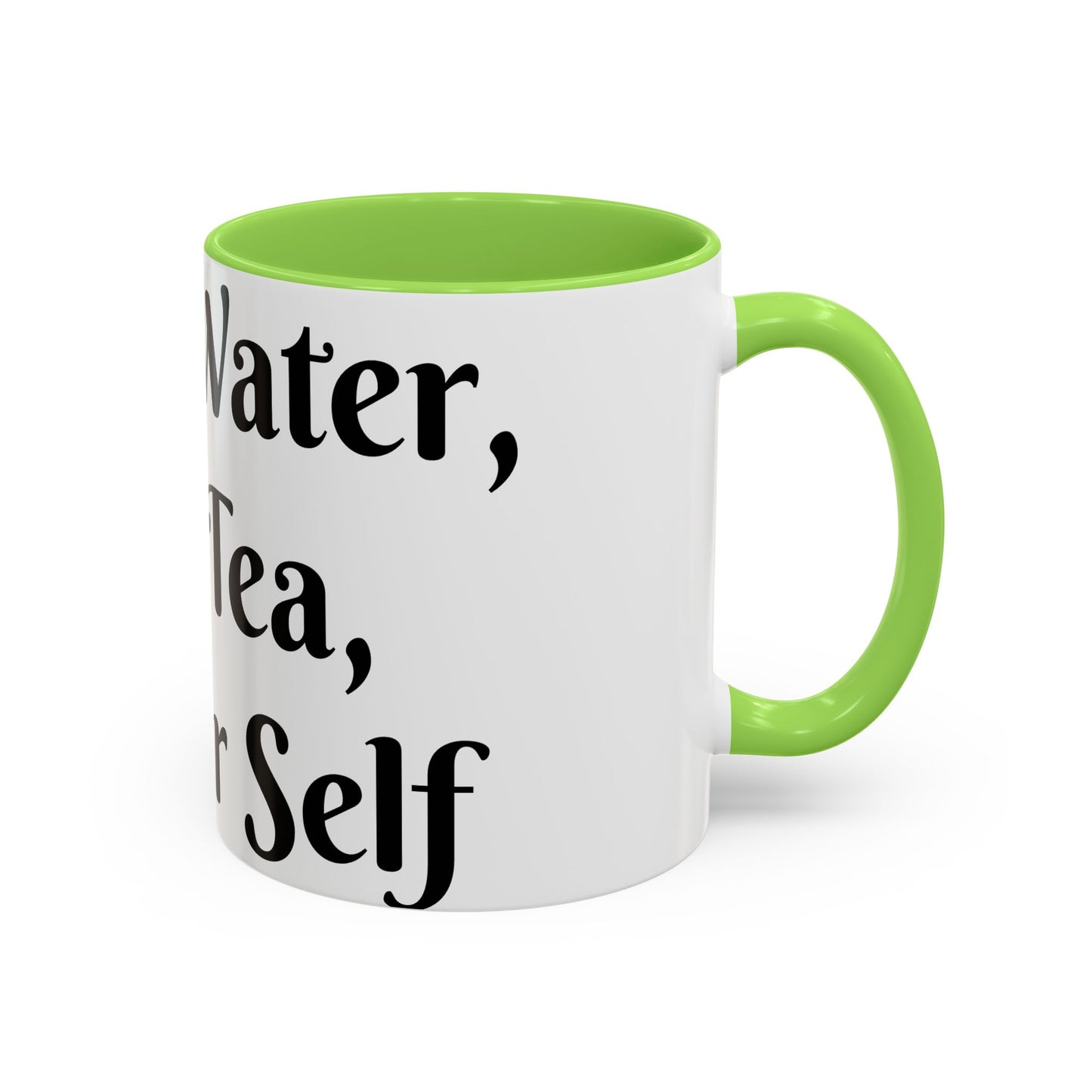 Holy Water, Hot Tea, Higher Self Mug for Hot Beverages, Motivational Coffee Cup, Gift for Self-Care, Relaxation, Daily Affirmations, Home Office Decor