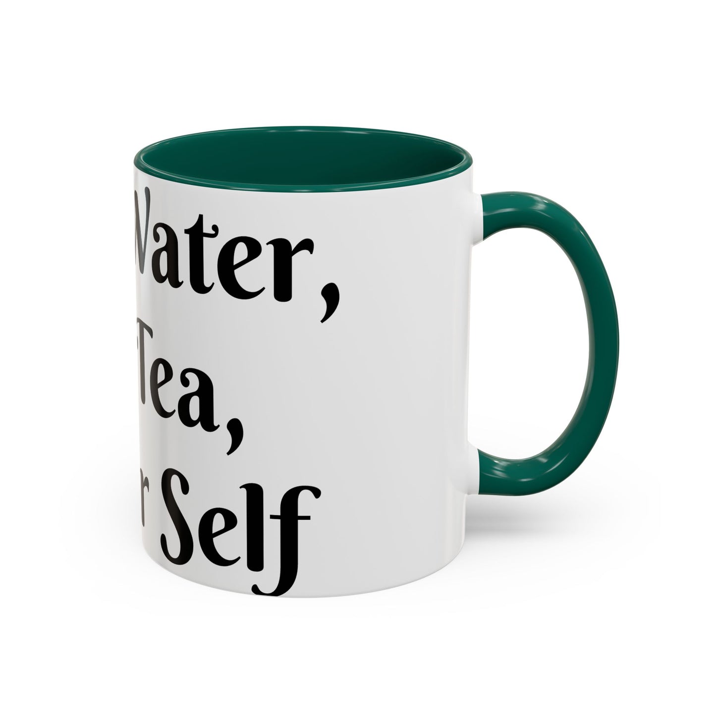 Holy Water, Hot Tea, Higher Self Mug for Hot Beverages, Motivational Coffee Cup, Gift for Self-Care, Relaxation, Daily Affirmations, Home Office Decor