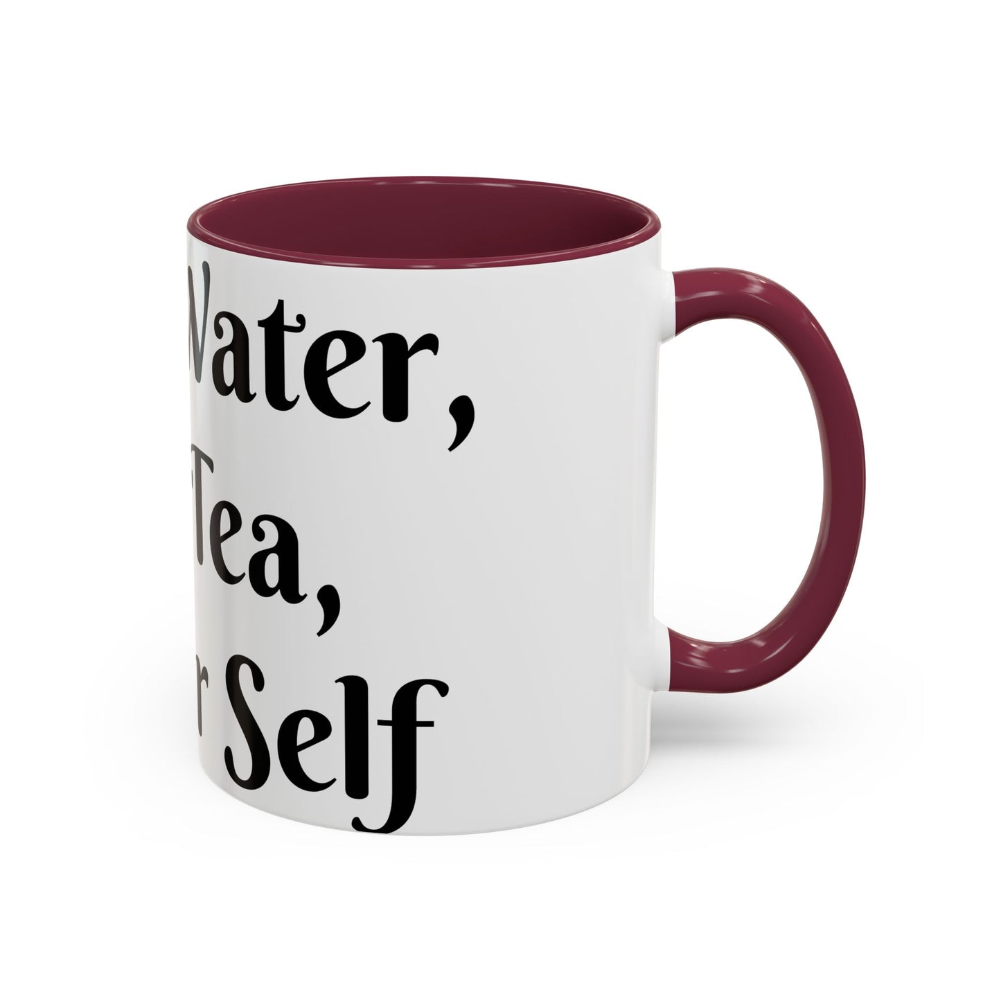 Holy Water, Hot Tea, Higher Self Mug for Hot Beverages, Motivational Coffee Cup, Gift for Self-Care, Relaxation, Daily Affirmations, Home Office Decor