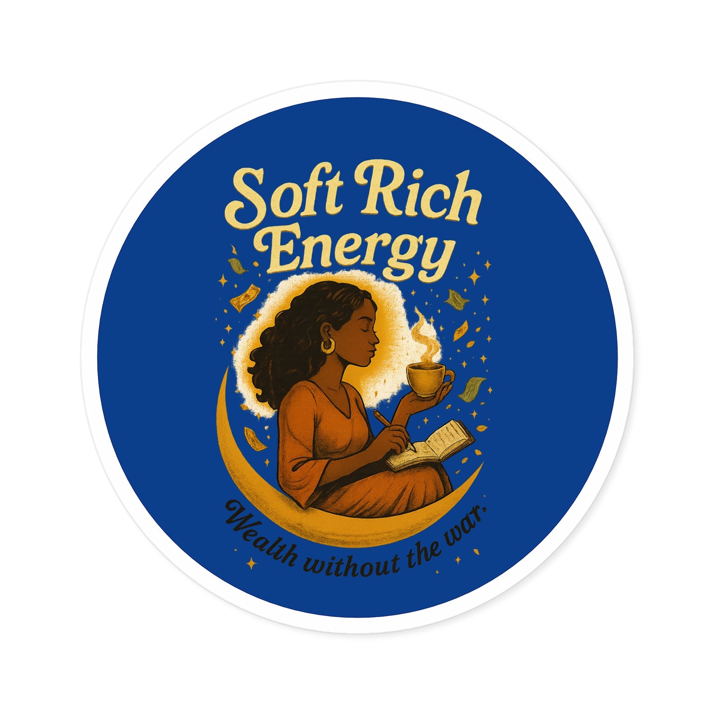 Soft Rich Energy Stickers, Home Office Decor, Gift for Friends