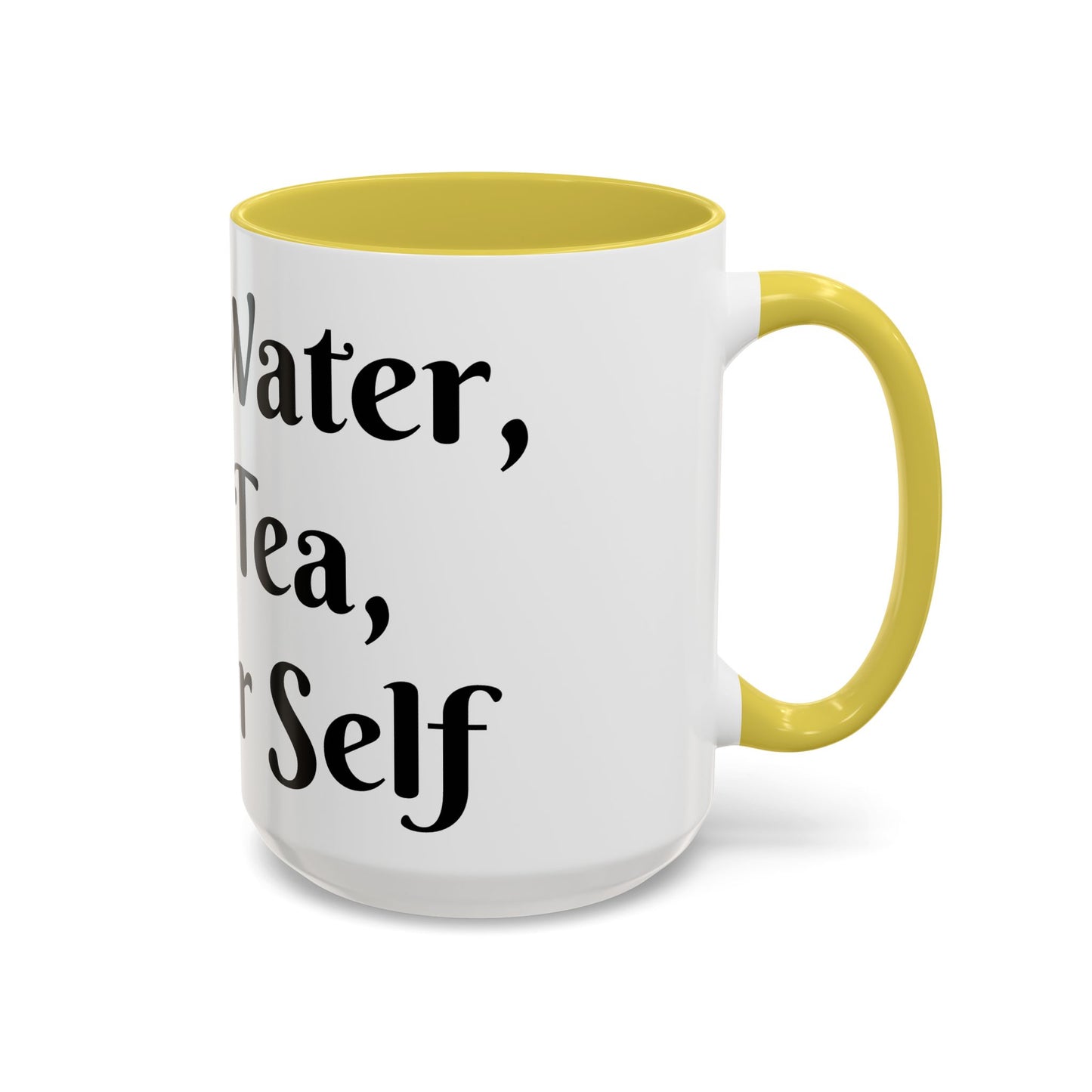Holy Water, Hot Tea, Higher Self Mug for Hot Beverages, Motivational Coffee Cup, Gift for Self-Care, Relaxation, Daily Affirmations, Home Office Decor