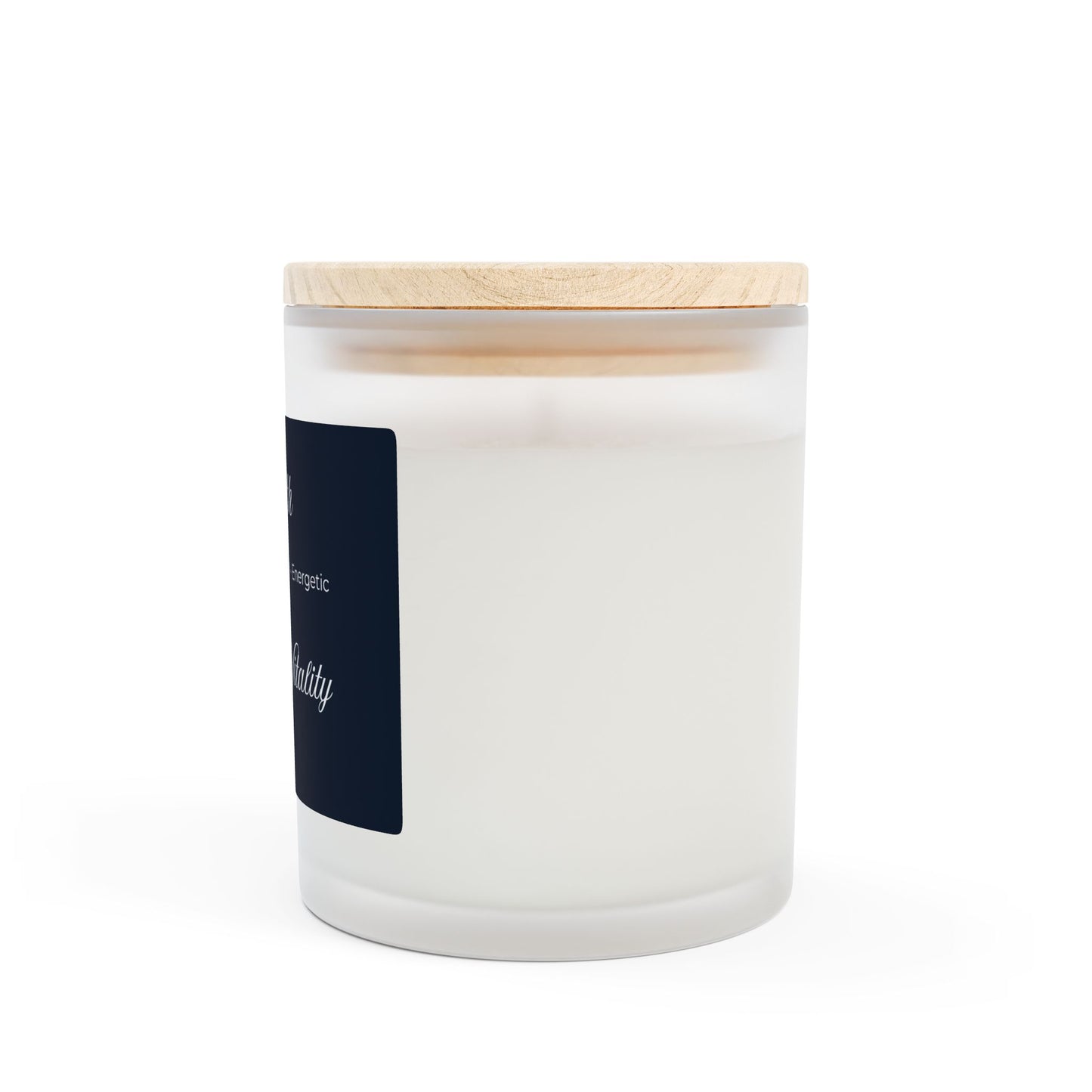 Health Frosted Candle Coded for Vitality
