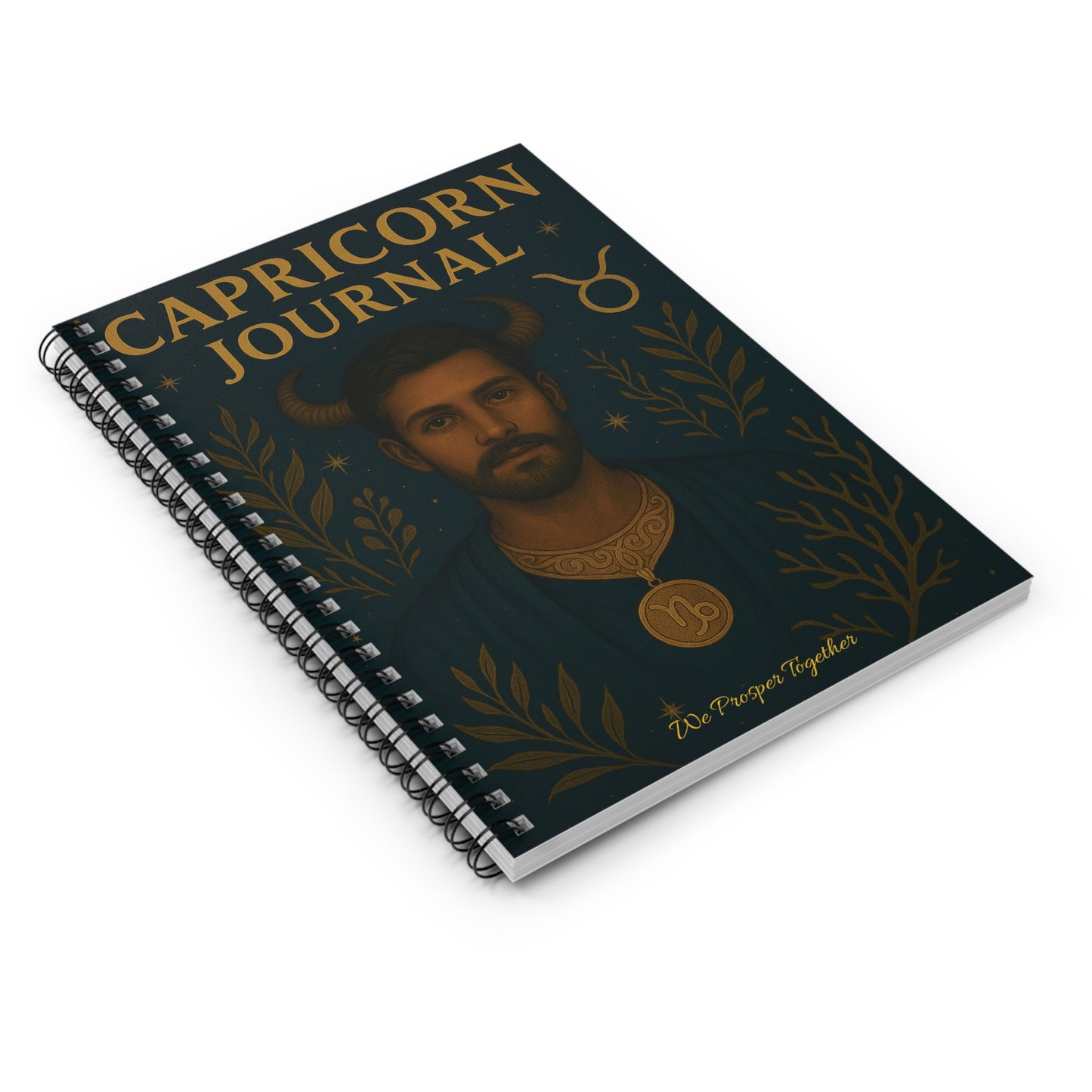 Capricorn Journal Ruled Line Spiral Notebook
