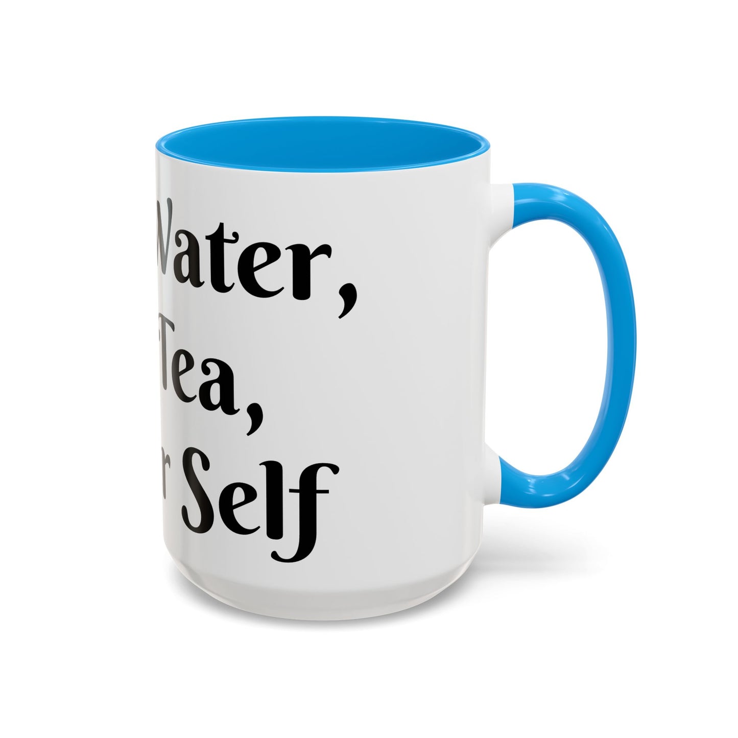 Holy Water, Hot Tea, Higher Self Mug for Hot Beverages, Motivational Coffee Cup, Gift for Self-Care, Relaxation, Daily Affirmations, Home Office Decor
