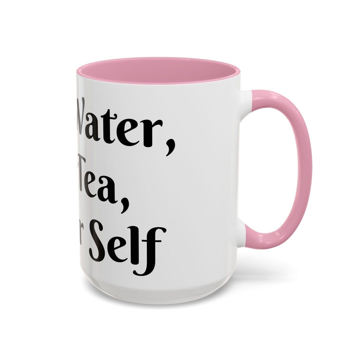 Holy Water, Hot Tea, Higher Self Mug for Hot Beverages, Motivational Coffee Cup, Gift for Self-Care, Relaxation, Daily Affirmations, Home Office Decor