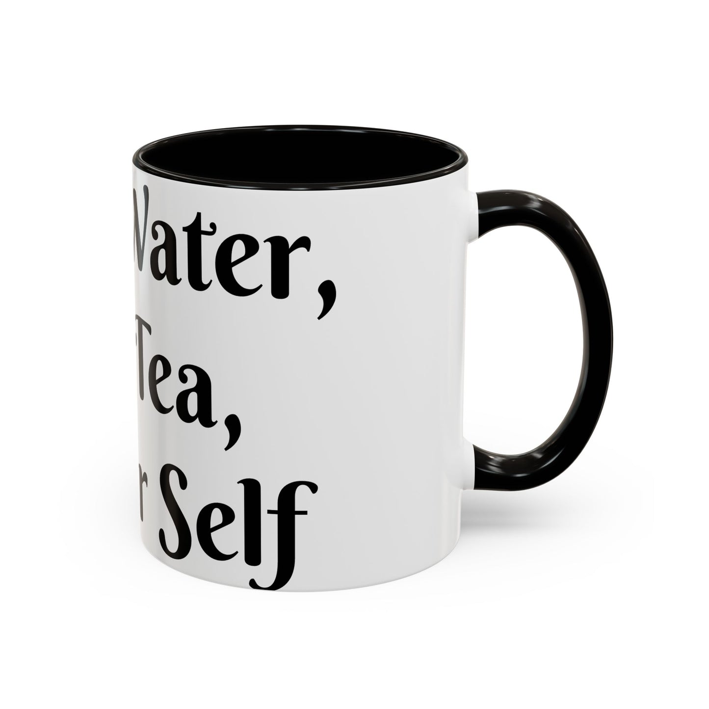 Holy Water, Hot Tea, Higher Self Mug for Hot Beverages, Motivational Coffee Cup, Gift for Self-Care, Relaxation, Daily Affirmations, Home Office Decor