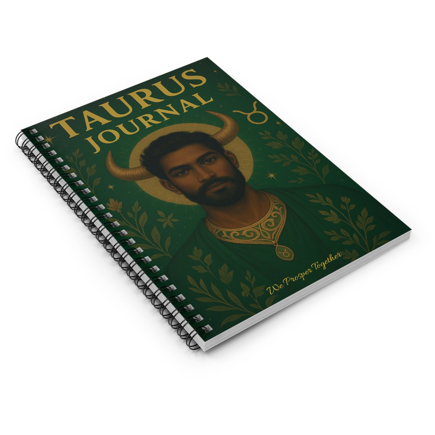Taurus Journal - Ruled Line Spiral Notebook for Astrology Lovers