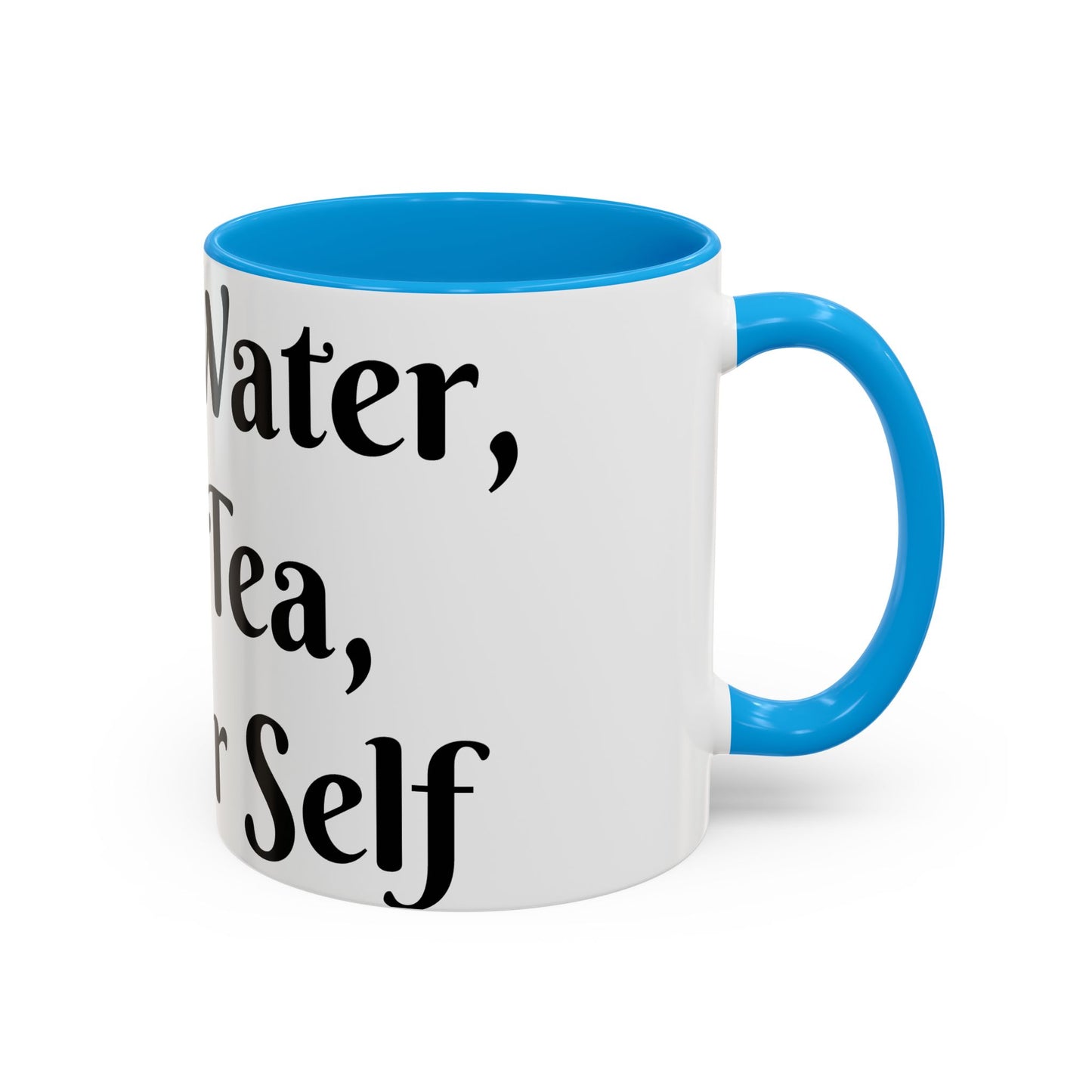Holy Water, Hot Tea, Higher Self Mug for Hot Beverages, Motivational Coffee Cup, Gift for Self-Care, Relaxation, Daily Affirmations, Home Office Decor