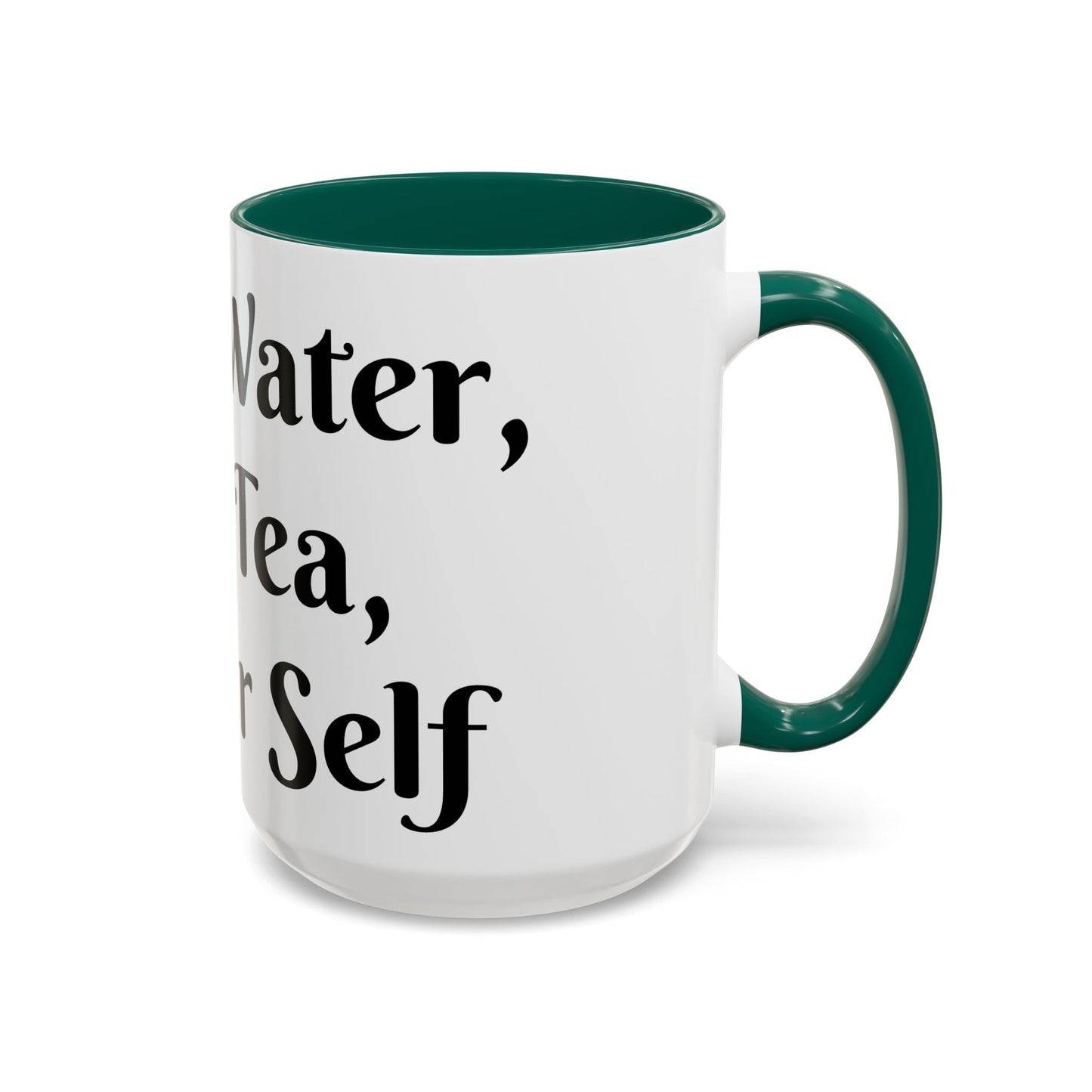 Holy Water, Hot Tea, Higher Self Mug for Hot Beverages, Motivational Coffee Cup, Gift for Self-Care, Relaxation, Daily Affirmations, Home Office Decor