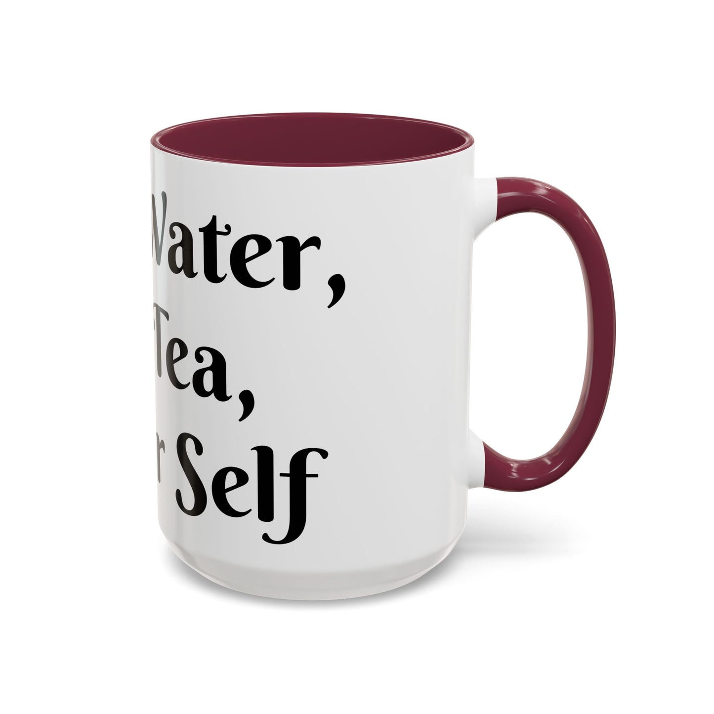 Holy Water, Hot Tea, Higher Self Mug for Hot Beverages, Motivational Coffee Cup, Gift for Self-Care, Relaxation, Daily Affirmations, Home Office Decor