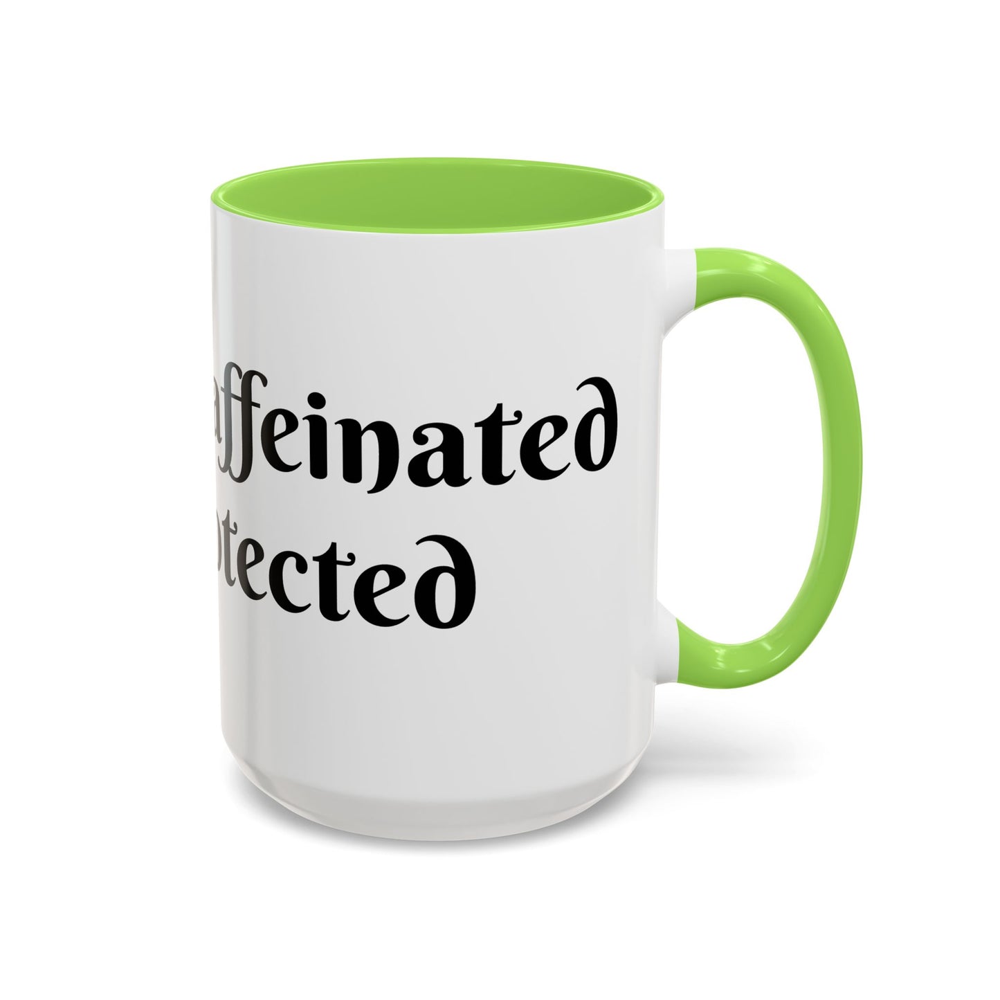 Divinely Caffeinated and Protected Mug Perfect for Coffee Lovers