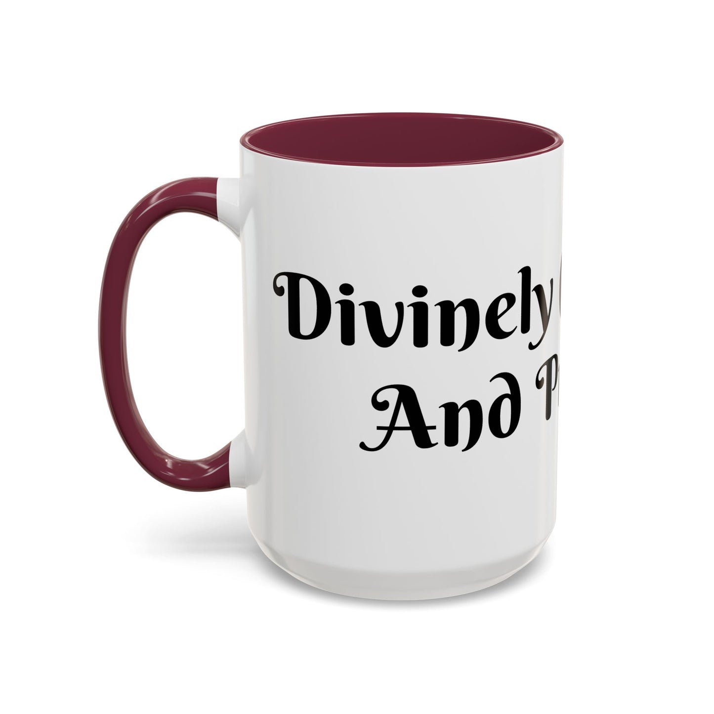 Divinely Caffeinated and Protected Mug Perfect for Coffee Lovers