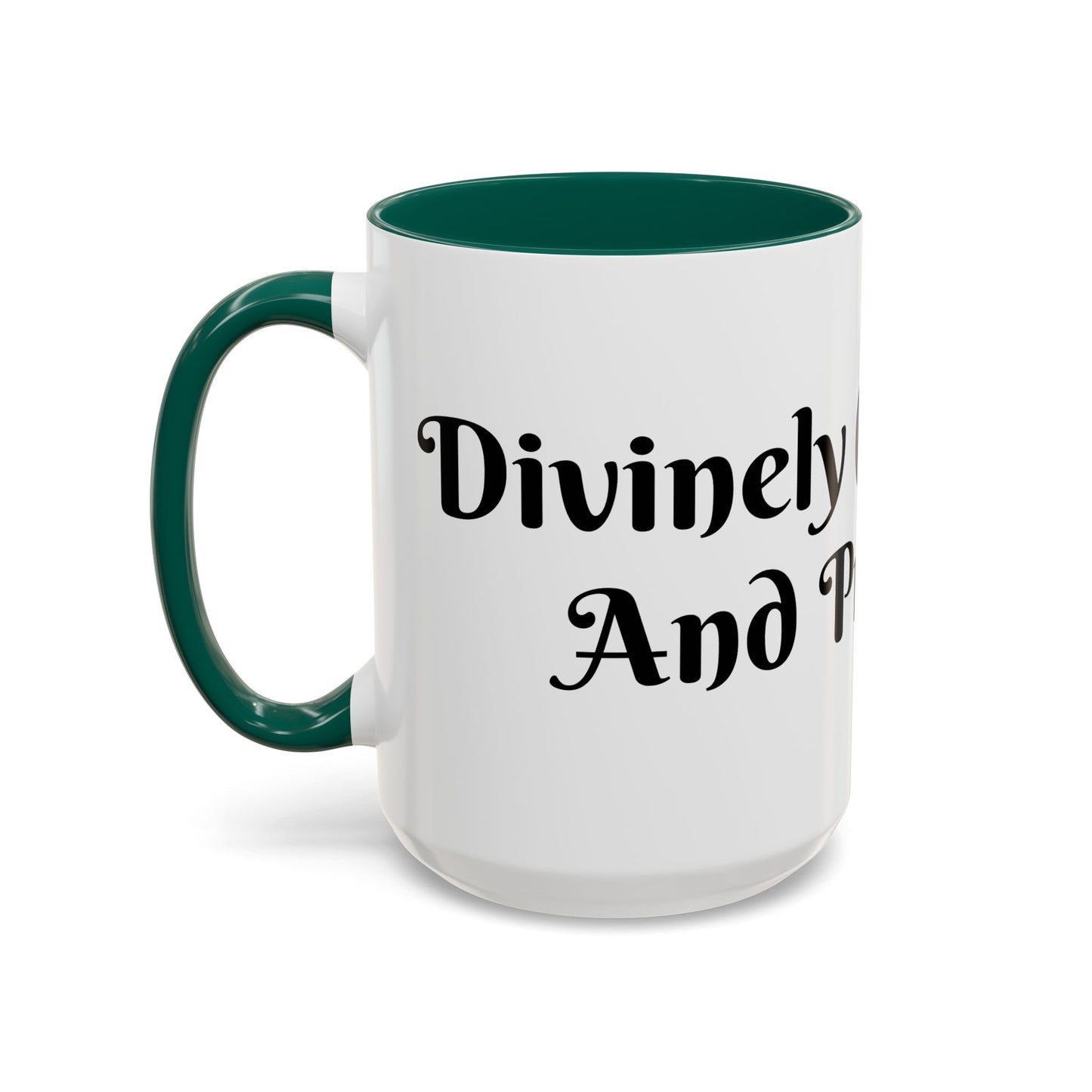 Divinely Caffeinated and Protected Mug Perfect for Coffee Lovers