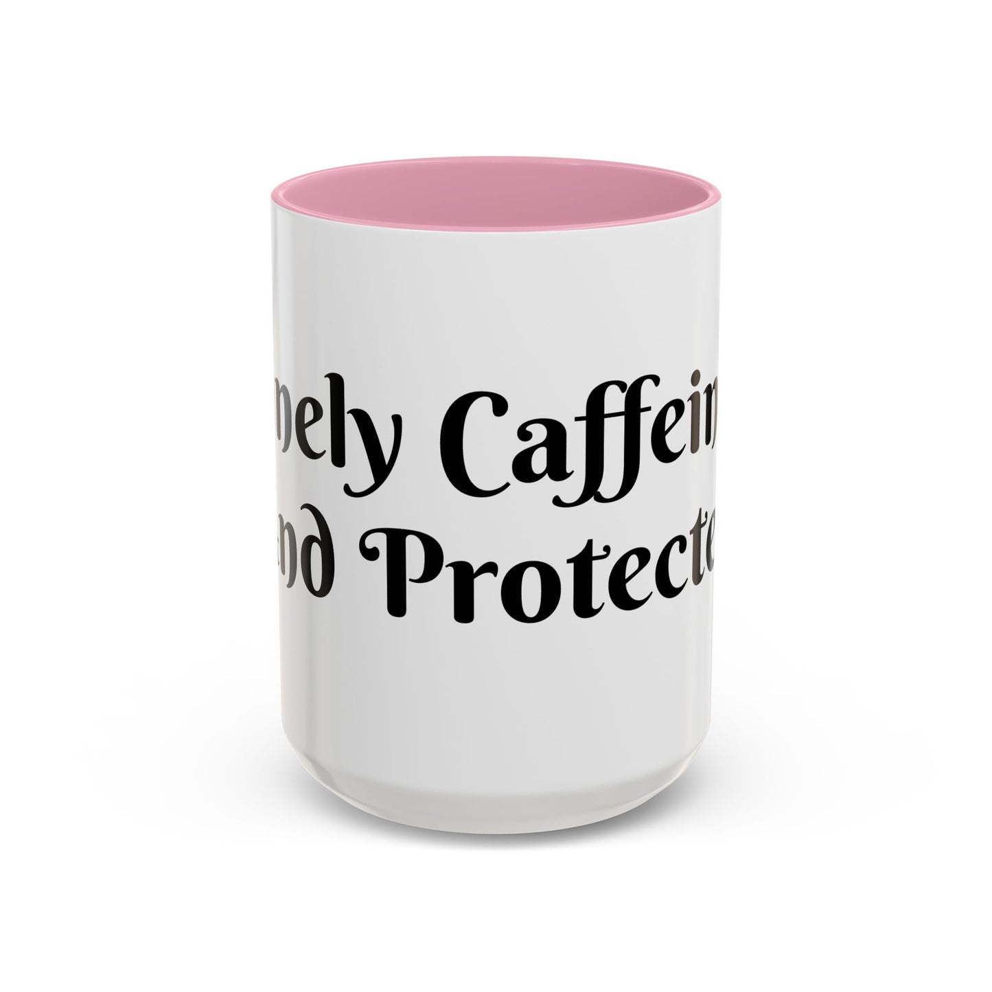 Divinely Caffeinated and Protected Mug Perfect for Coffee Lovers