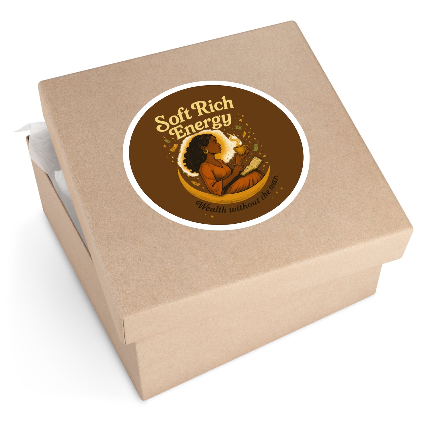 Soft Rich Energy Stickers, Home Office Decor, Gift for Friends