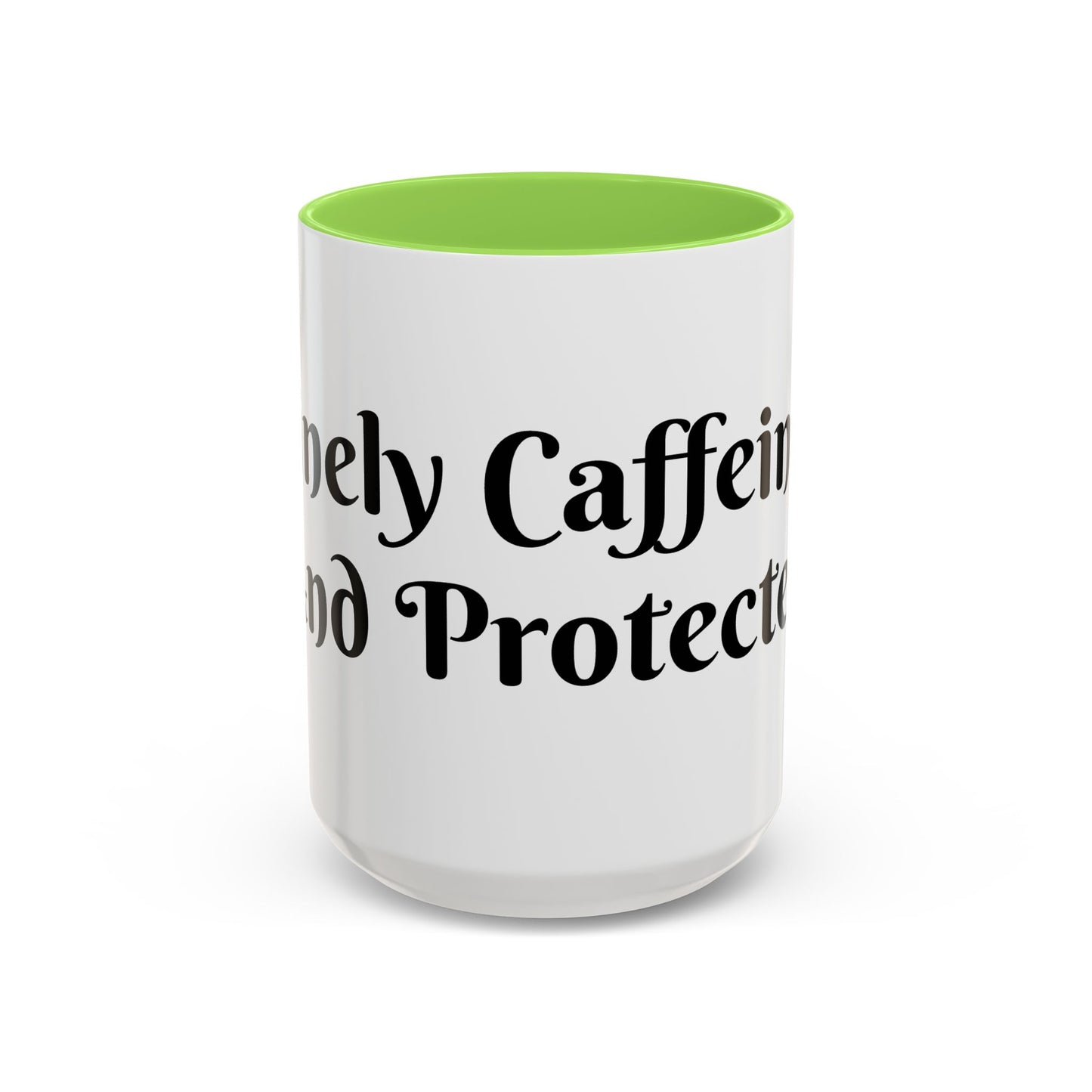 Divinely Caffeinated and Protected Mug Perfect for Coffee Lovers