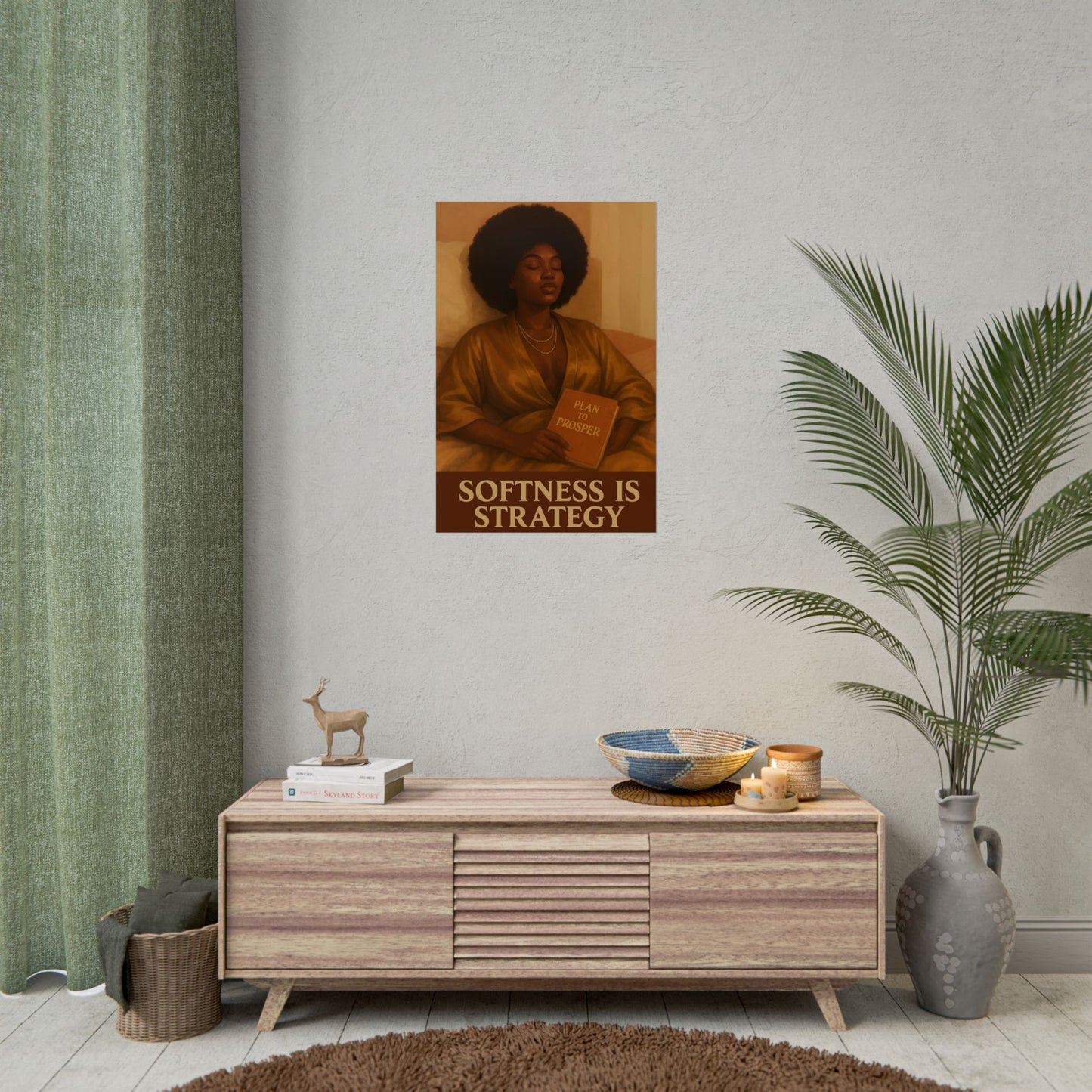 Softness Is Strategy – Rolled Wall Art Poster