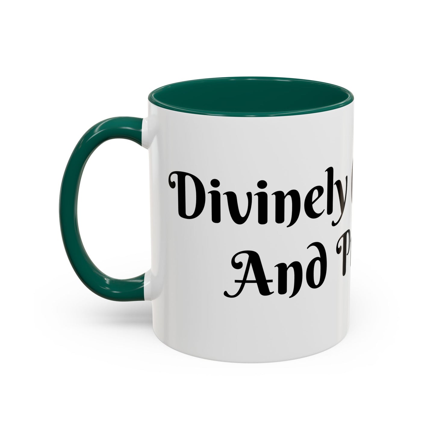 Divinely Caffeinated and Protected Mug Perfect for Coffee Lovers