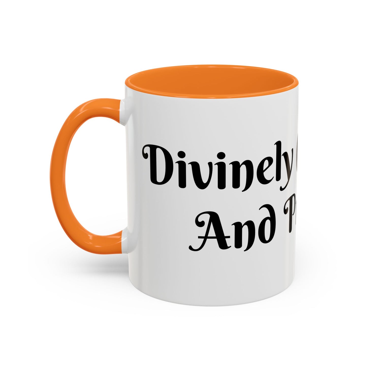 Divinely Caffeinated and Protected Mug Perfect for Coffee Lovers