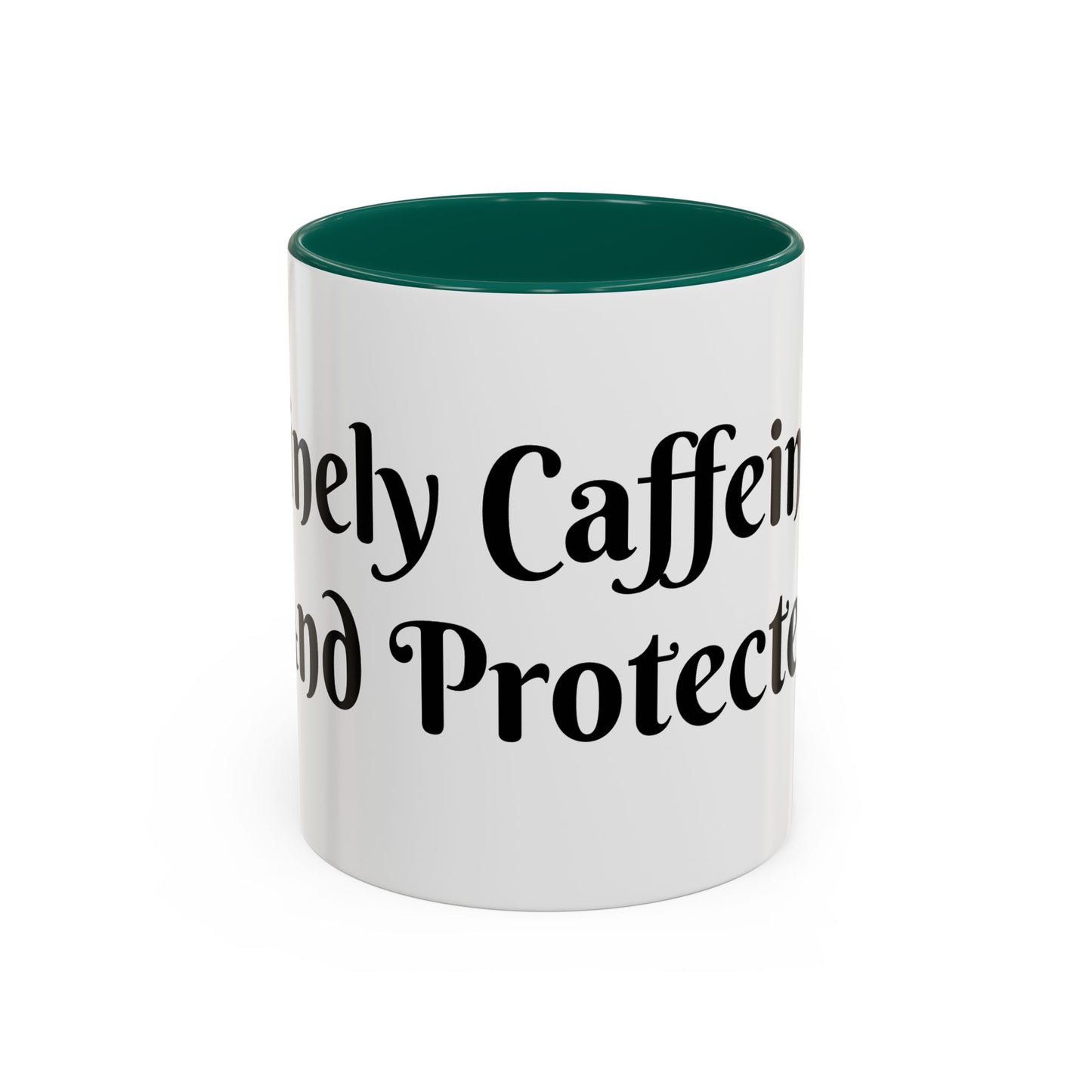 Divinely Caffeinated and Protected Mug Perfect for Coffee Lovers
