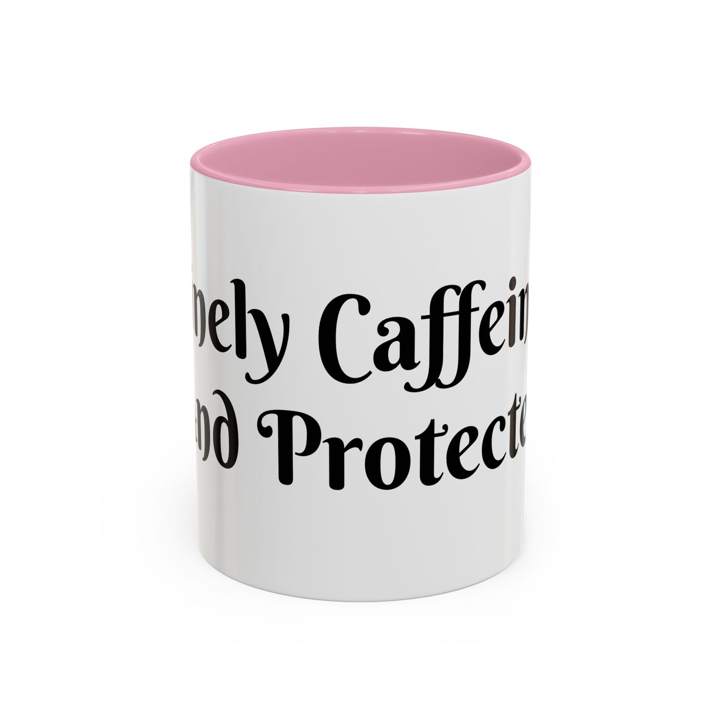 Divinely Caffeinated and Protected Mug Perfect for Coffee Lovers