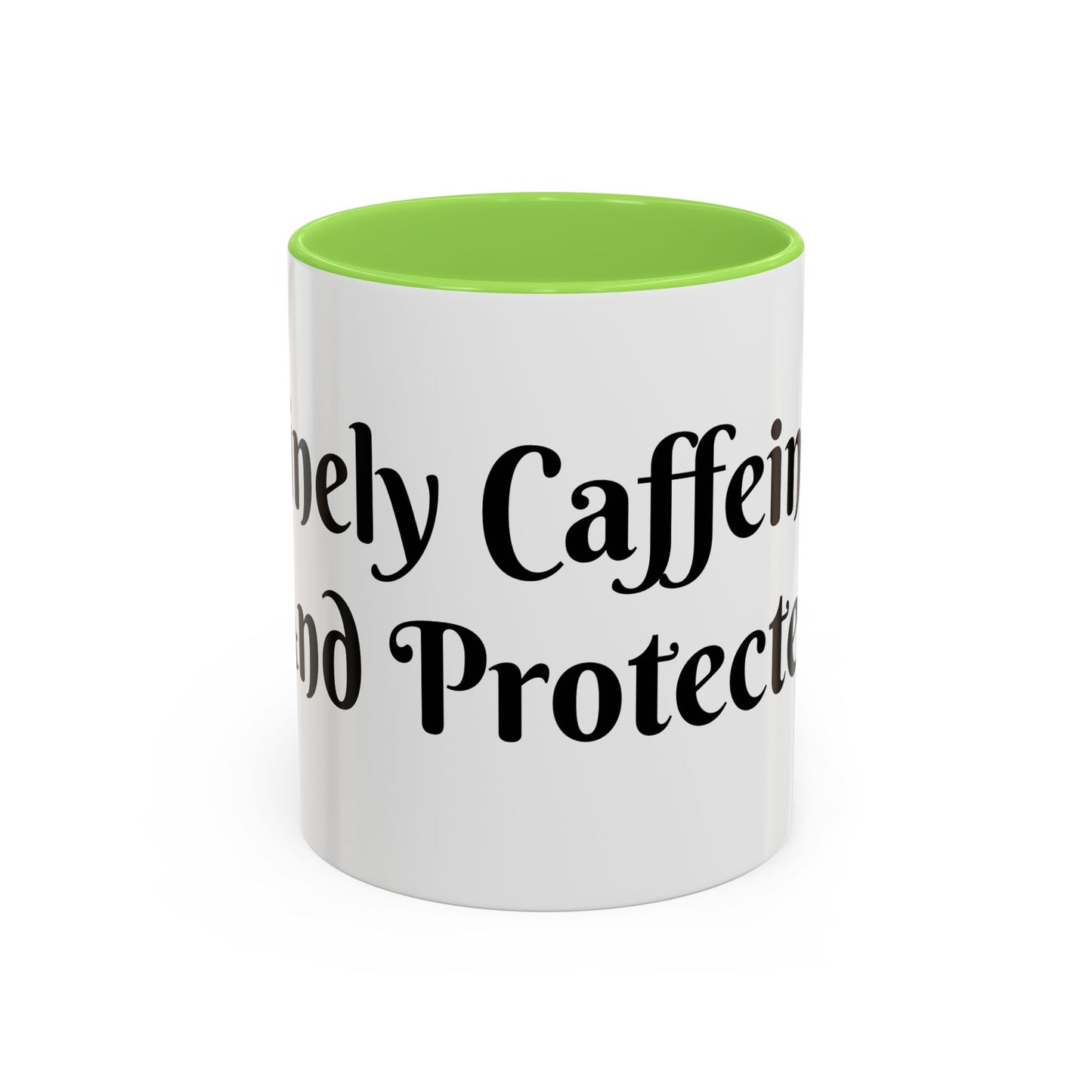 Divinely Caffeinated and Protected Mug Perfect for Coffee Lovers