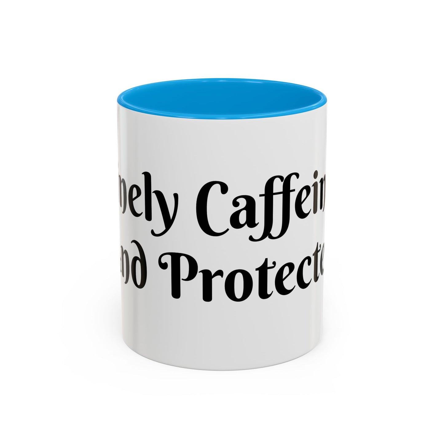 Divinely Caffeinated and Protected Mug Perfect for Coffee Lovers