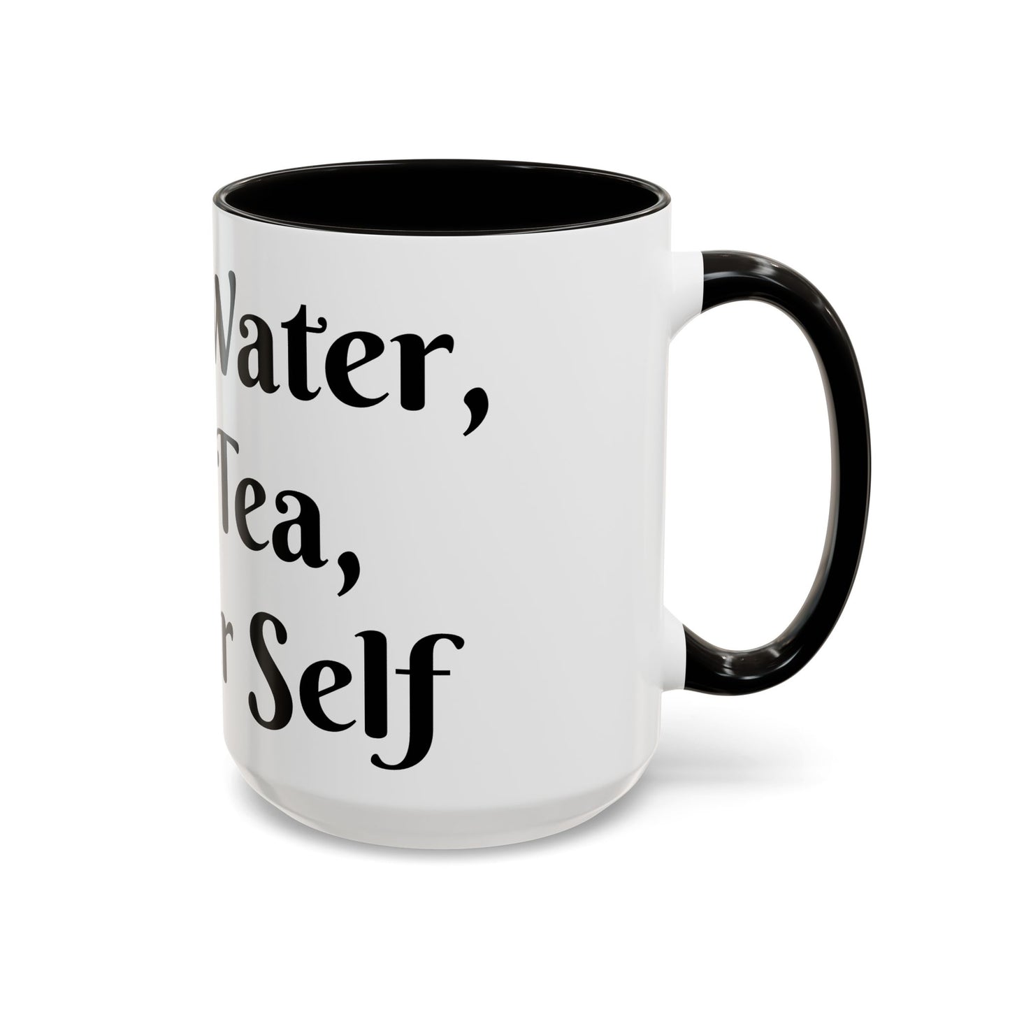 Holy Water, Hot Tea, Higher Self Mug for Hot Beverages, Motivational Coffee Cup, Gift for Self-Care, Relaxation, Daily Affirmations, Home Office Decor