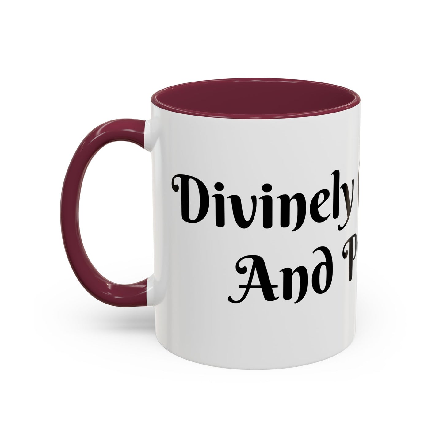 Divinely Caffeinated and Protected Mug Perfect for Coffee Lovers