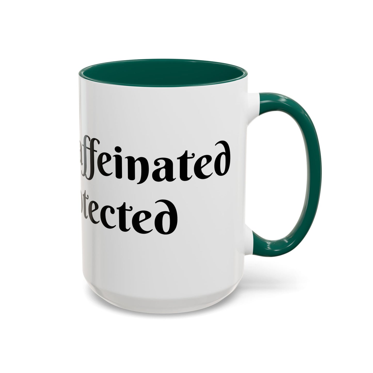Divinely Caffeinated and Protected Mug Perfect for Coffee Lovers