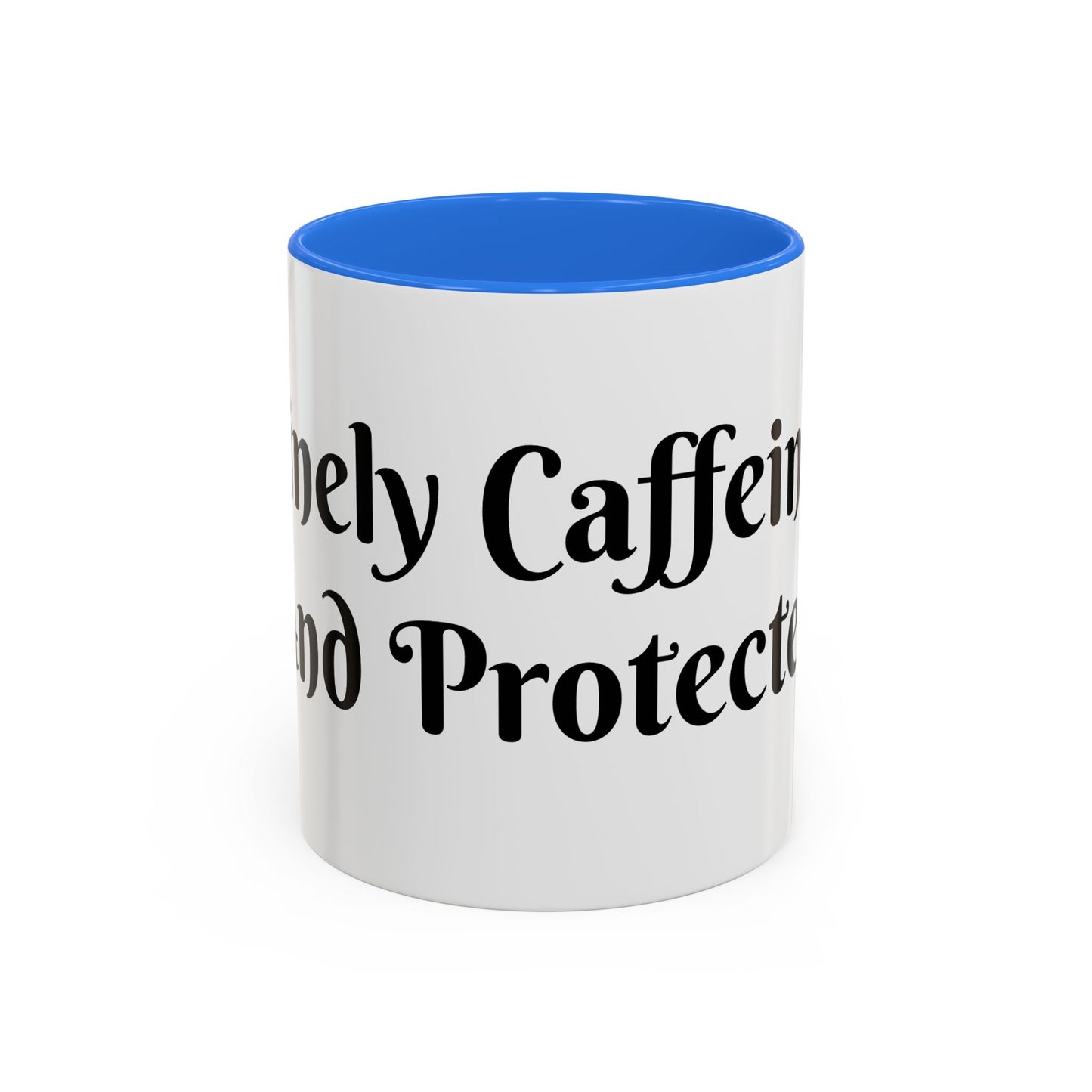 Divinely Caffeinated and Protected Mug Perfect for Coffee Lovers
