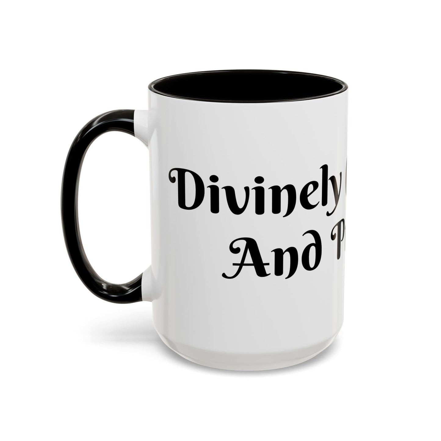 Divinely Caffeinated and Protected Mug Perfect for Coffee Lovers