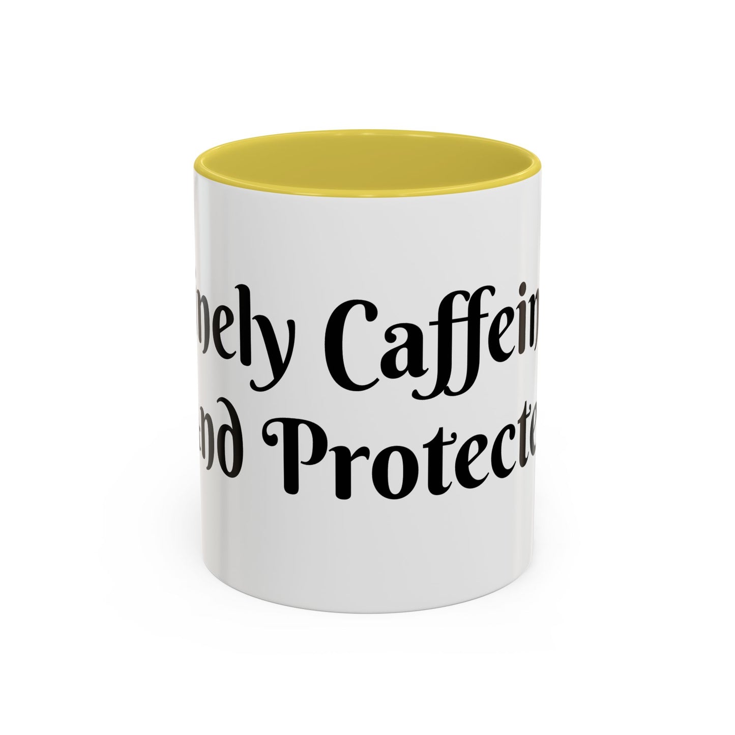 Divinely Caffeinated and Protected Mug Perfect for Coffee Lovers
