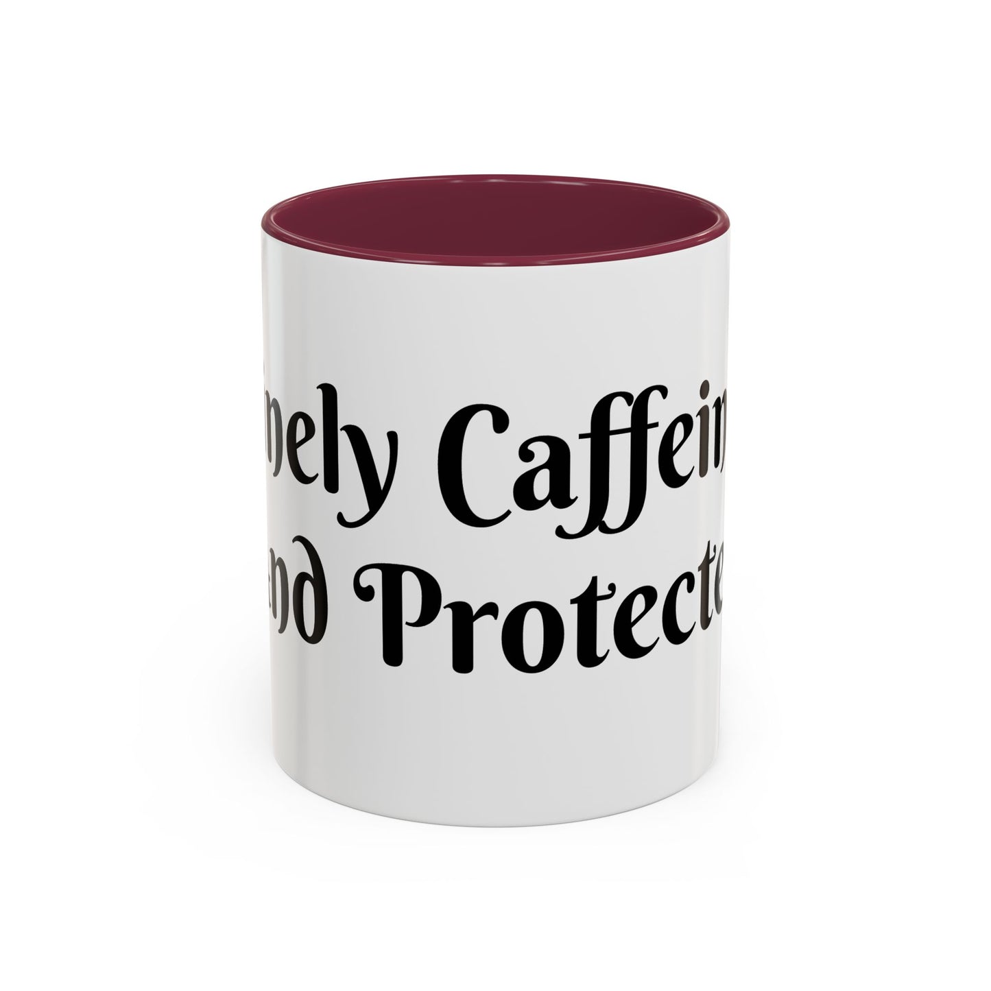Divinely Caffeinated and Protected Mug Perfect for Coffee Lovers