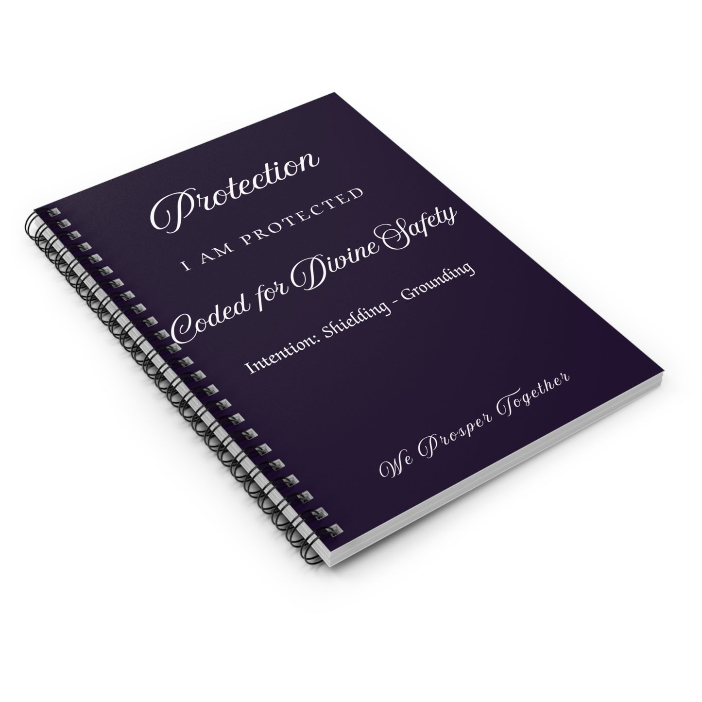 Protection Intention Journal Ruled Line Spiral Notebook