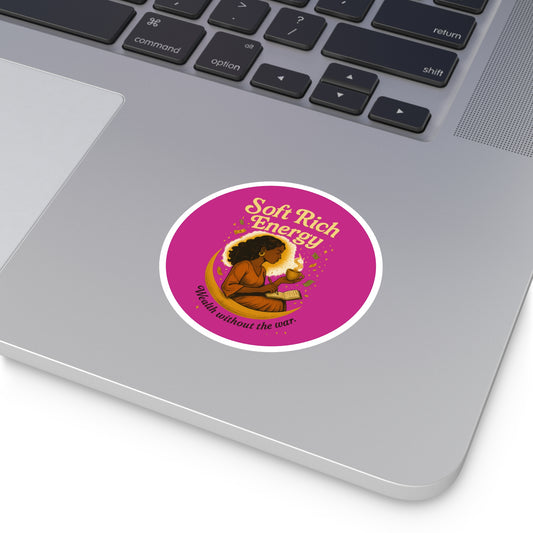 Soft Rich Energy Stickers, Home Office Decor, Gift for Friends