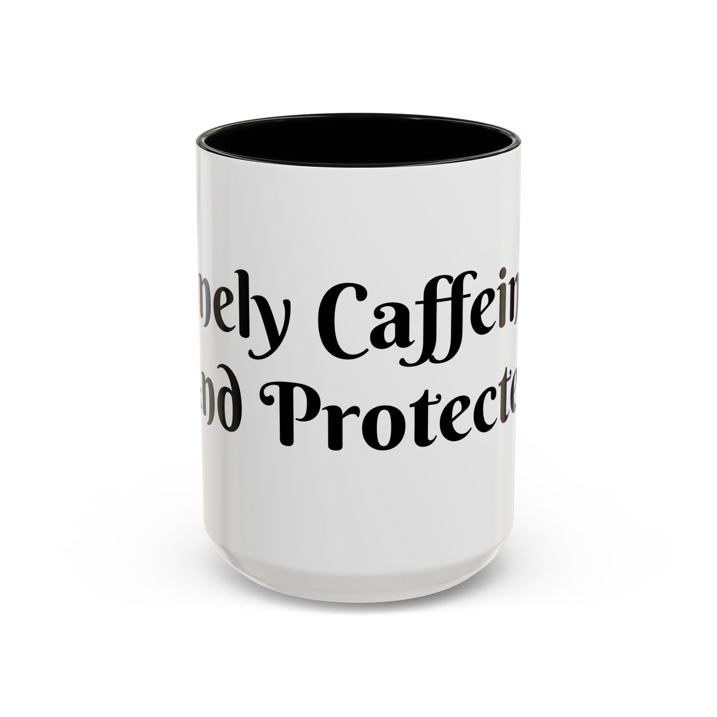 Divinely Caffeinated and Protected Mug Perfect for Coffee Lovers
