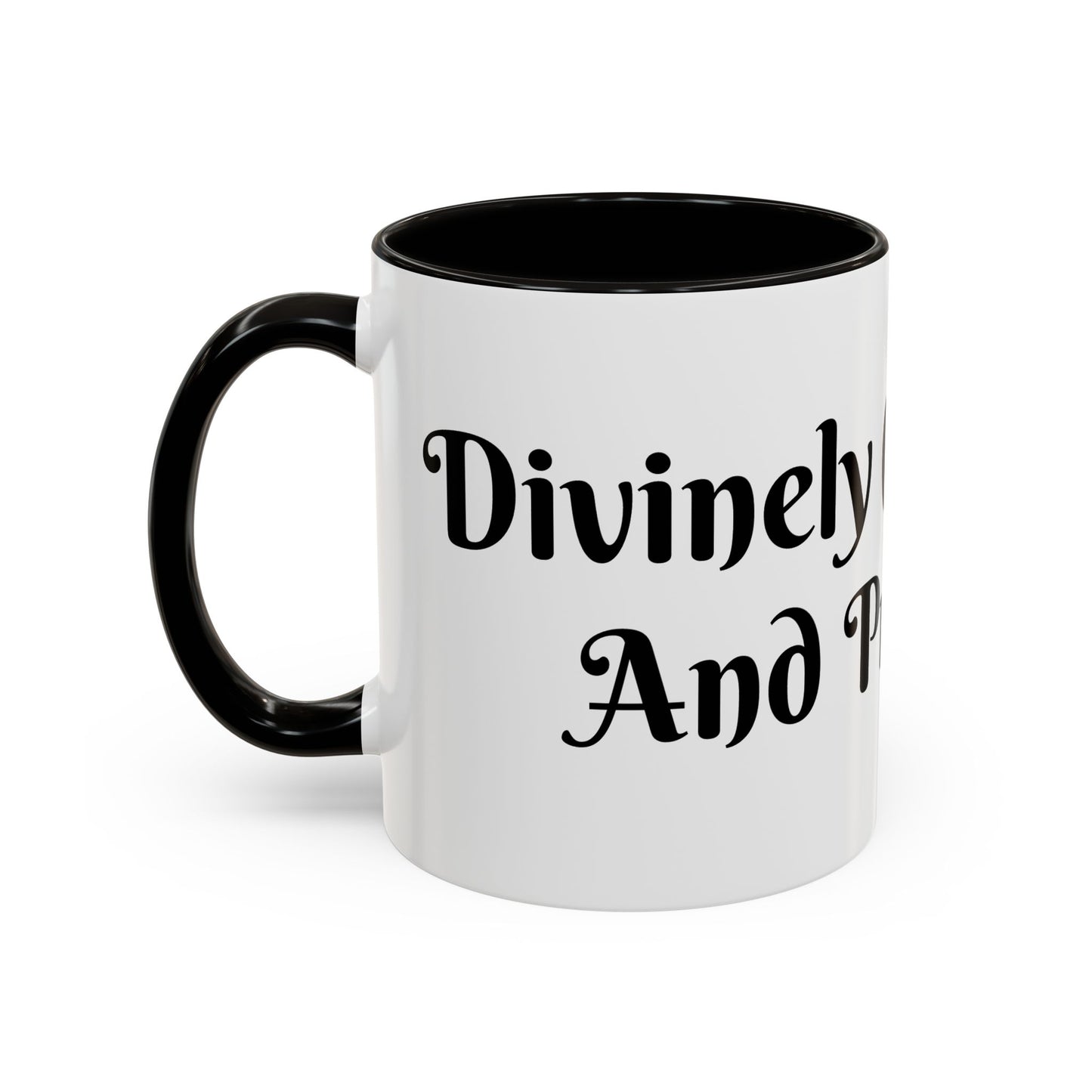 Divinely Caffeinated and Protected Mug Perfect for Coffee Lovers
