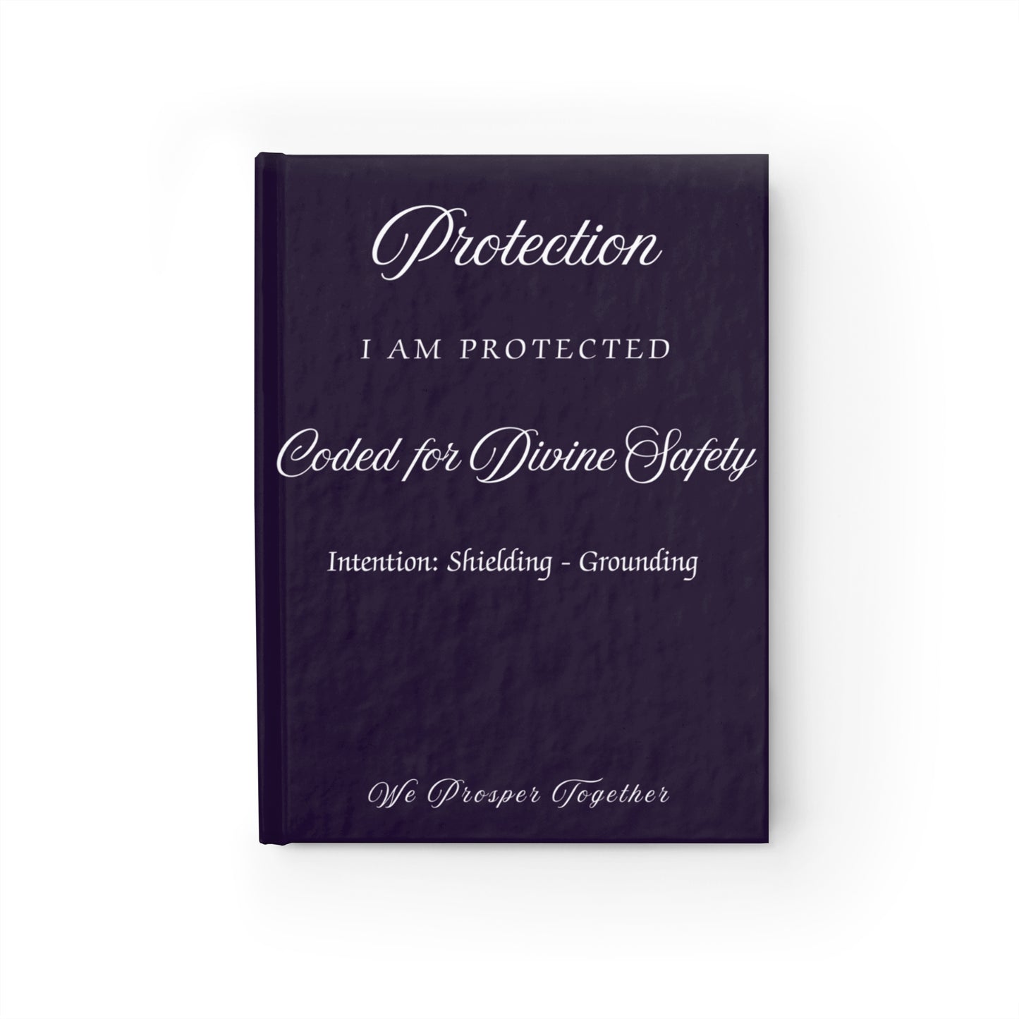 Protection Intention Journal Ruled Line Affirmation Notebook, Gift for Her, Goal Planner, Artistic Diary
