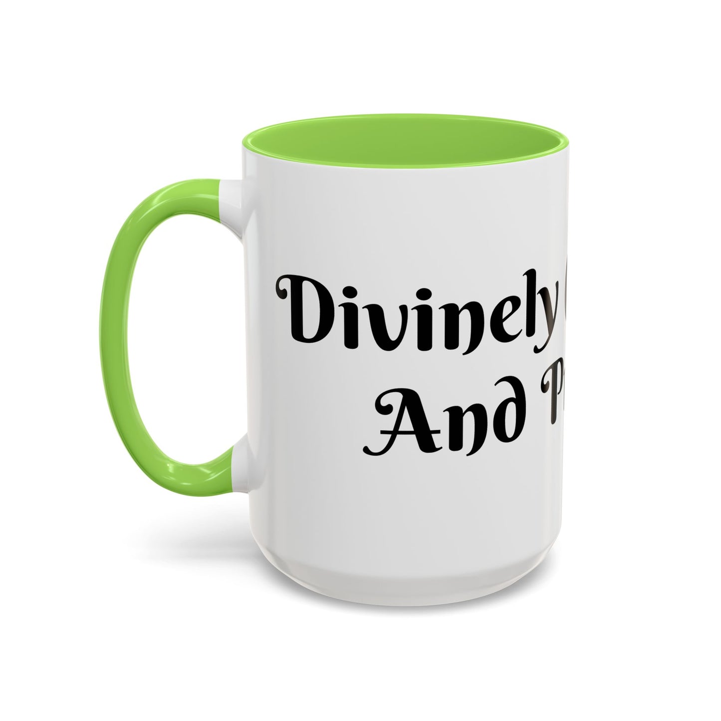 Divinely Caffeinated and Protected Mug Perfect for Coffee Lovers