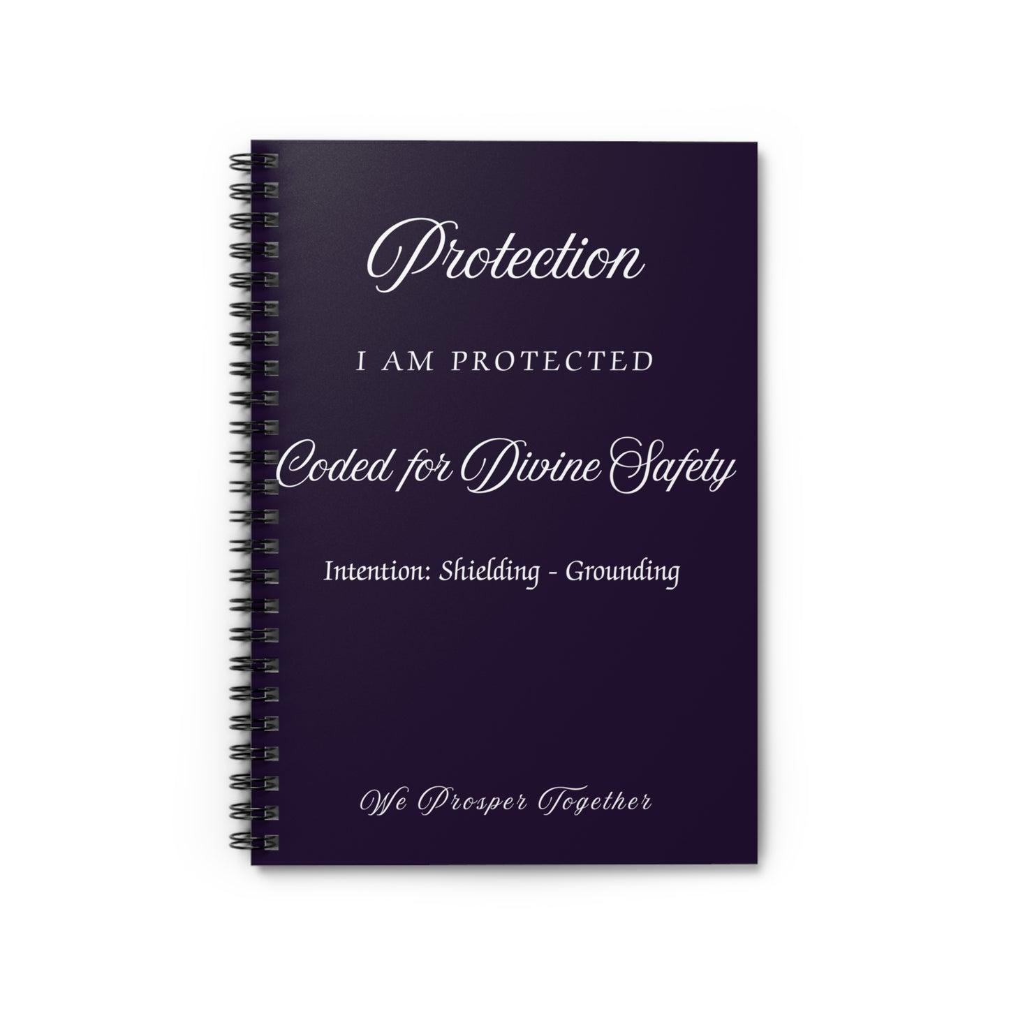 Protection Intention Journal Ruled Line Spiral Notebook